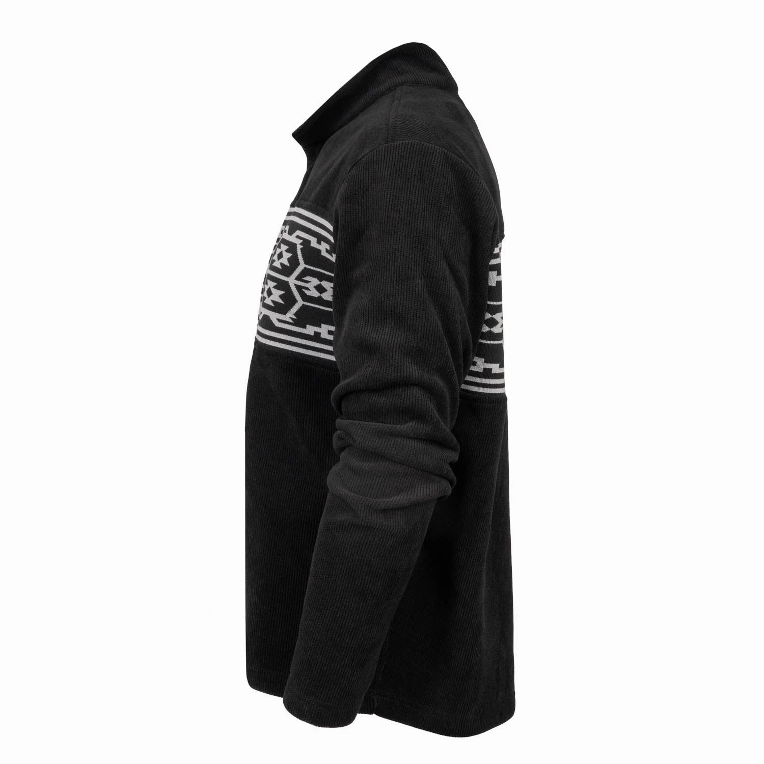 STS Ranchwear Mens Steamboat Black/White 100% Polyester Pullover Sweater Flexible Shoulder Construction