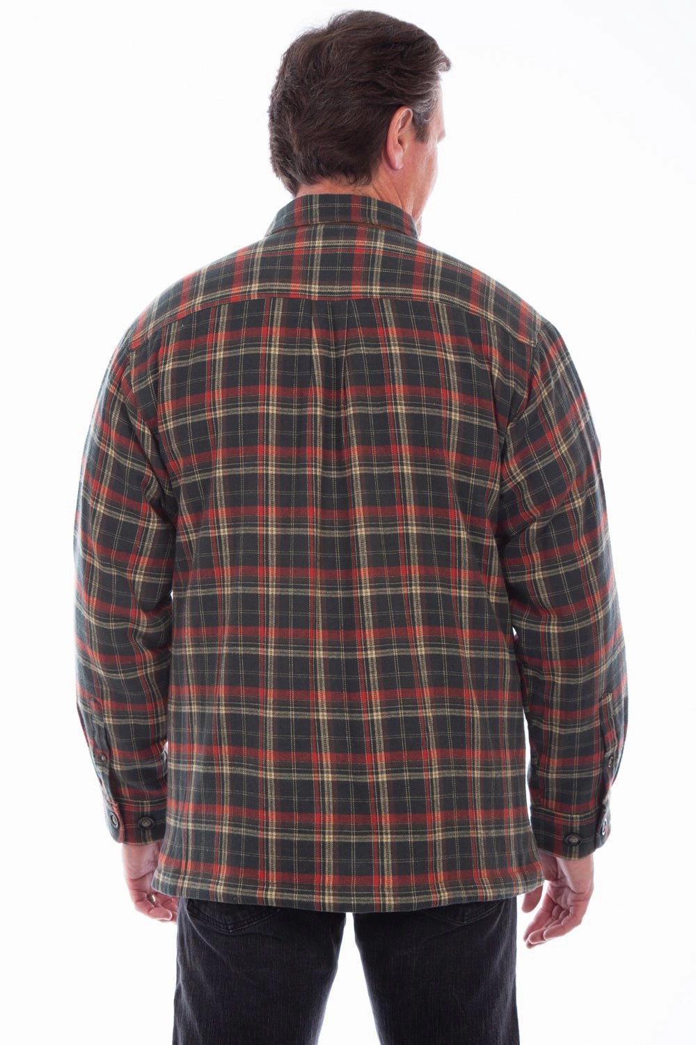 Warm Insulation Scully Mens Forest 100% Cotton Sherpa-Lined L/S Shirt
