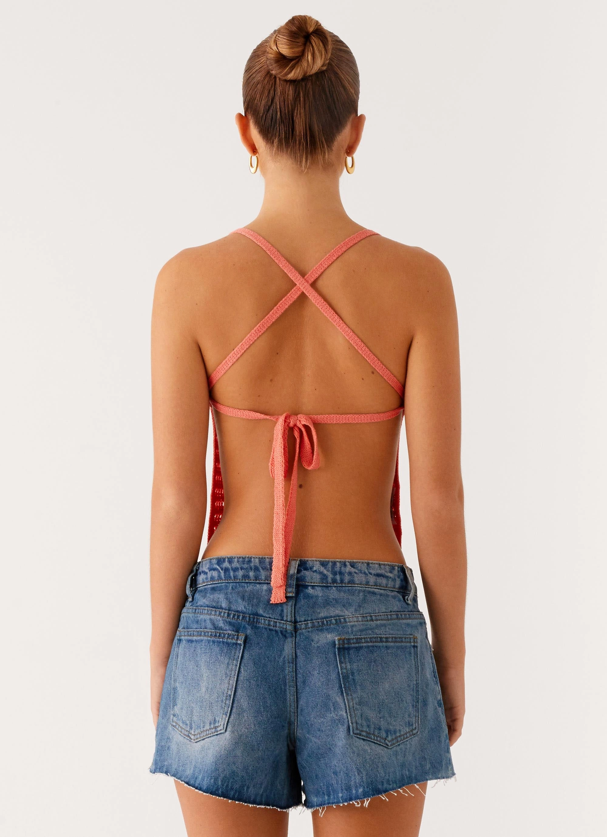 Kia Cross Back Top - Coral Reflective Accent Trim