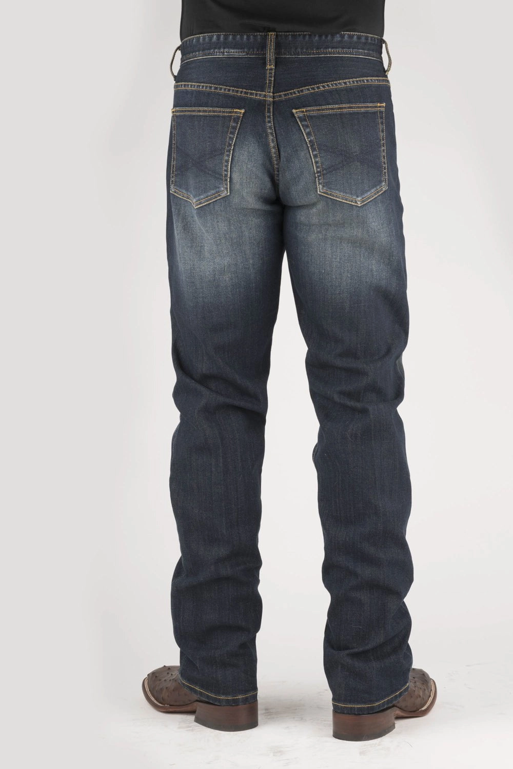 Morning Stroll Music Event Office Wear Luxury Minimalist Stetson Mens 1210 Straight X Blue Cotton Blend Jeans