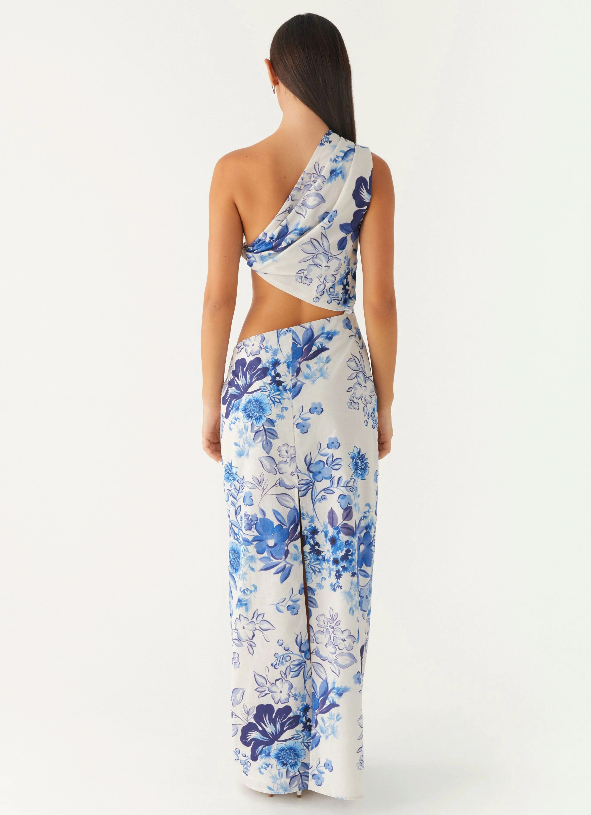 All Summer Long Maxi Dress - Serene Sky Floral Sporty Winter Coat