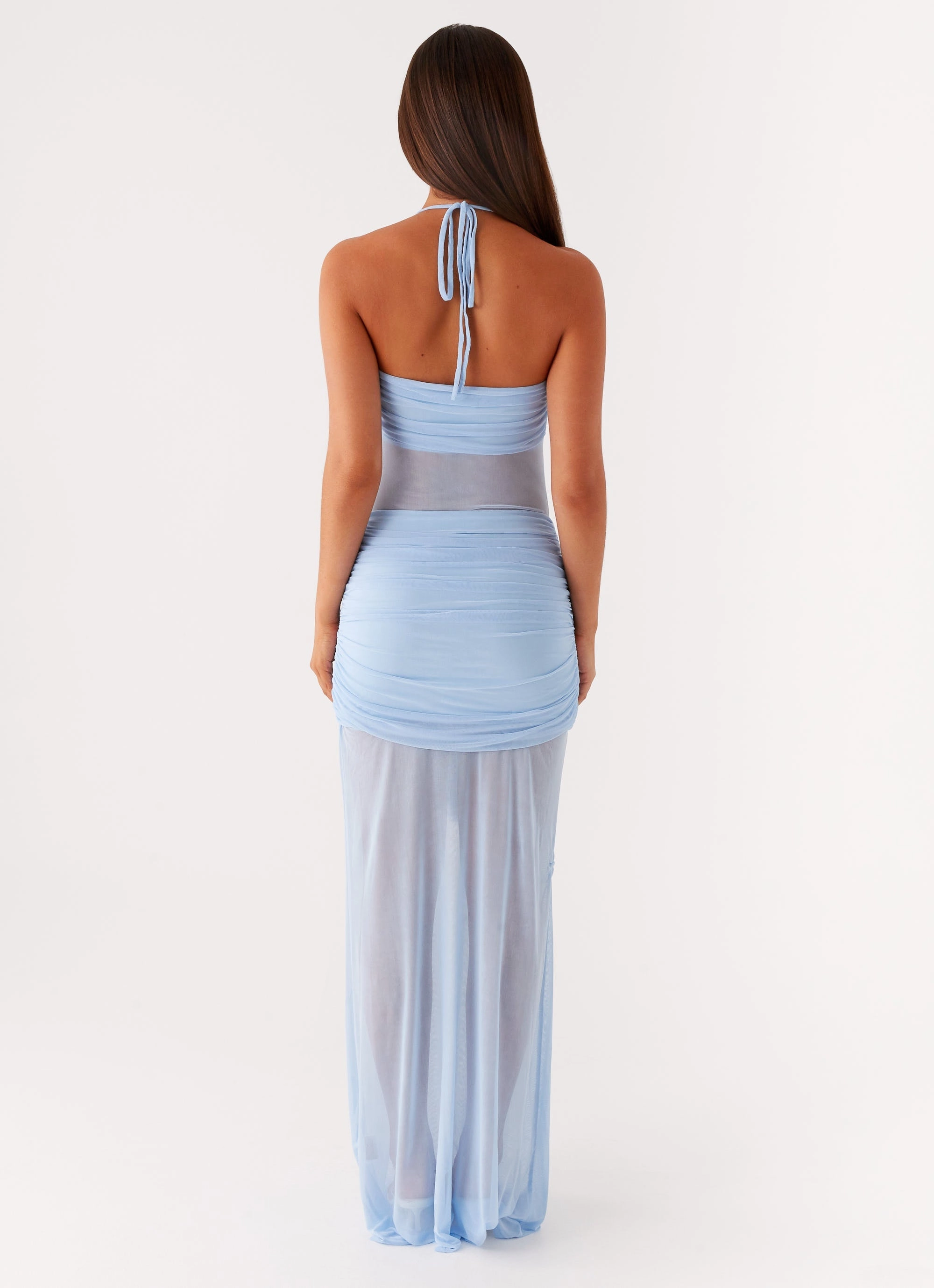 Lily Halter Maxi Dress - Blue All Day Pure Shape