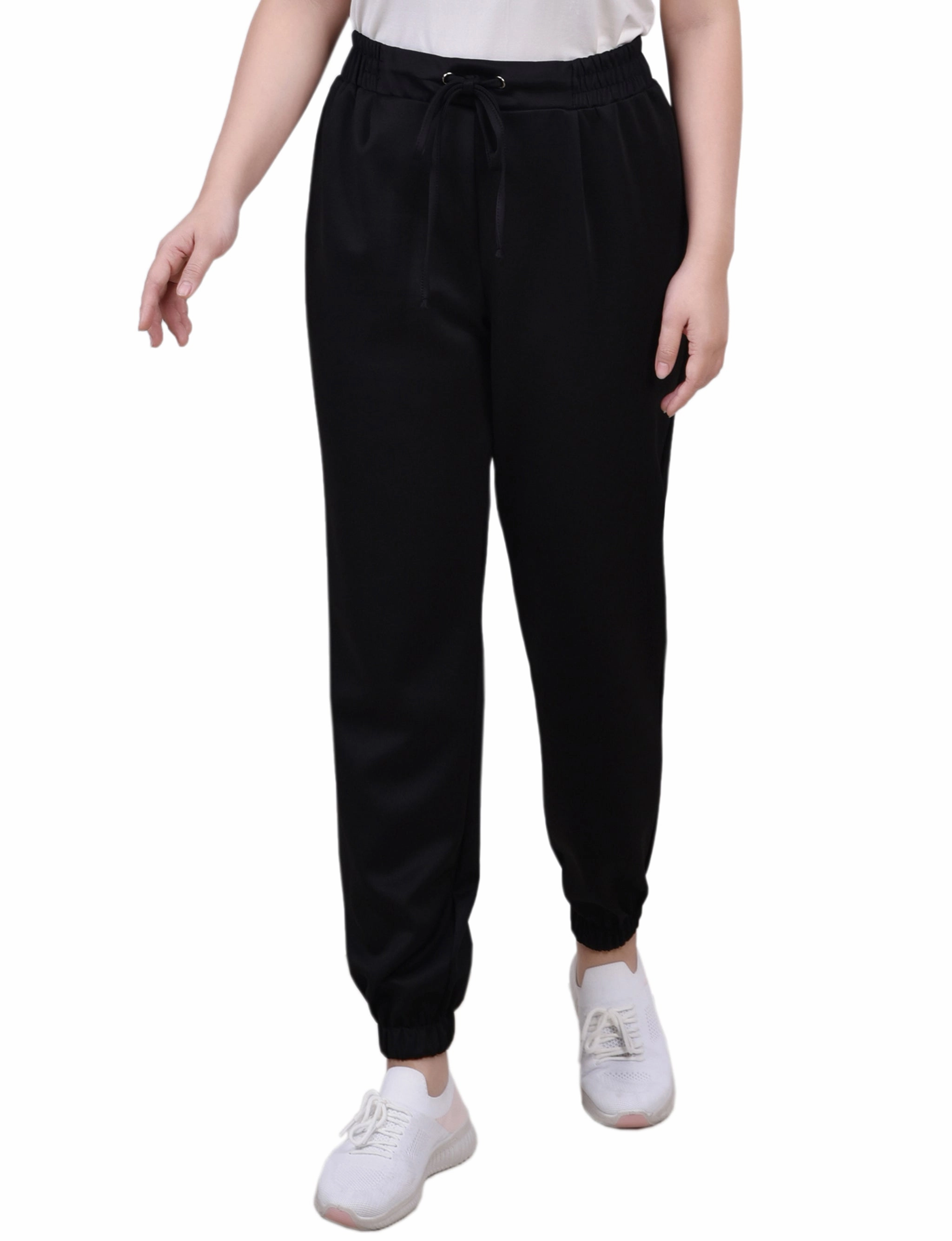 Polyester fabric Long Elastic Waist Pants