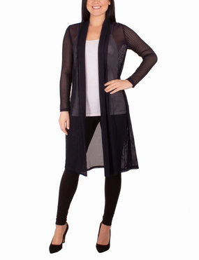 Easy Wear Long Sleeve Foldover Shawl Collar Cardigan