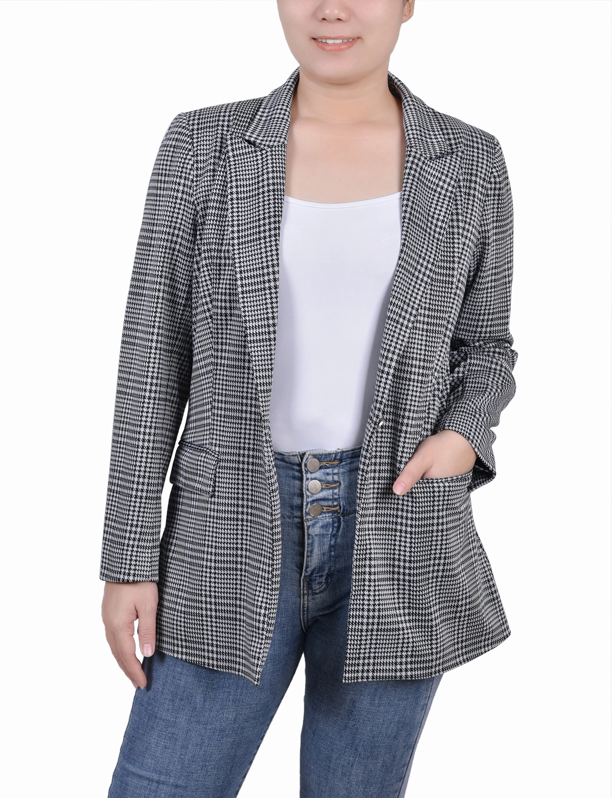 Long Sleeve Ponte Jacket FrictionResistant Edges