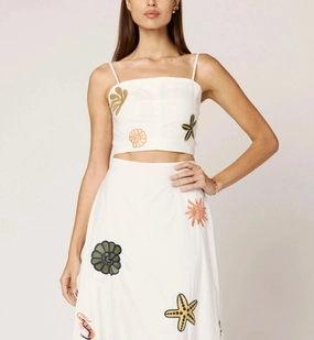 Sage Top | Ivory Multi Airflow Weave Pattern