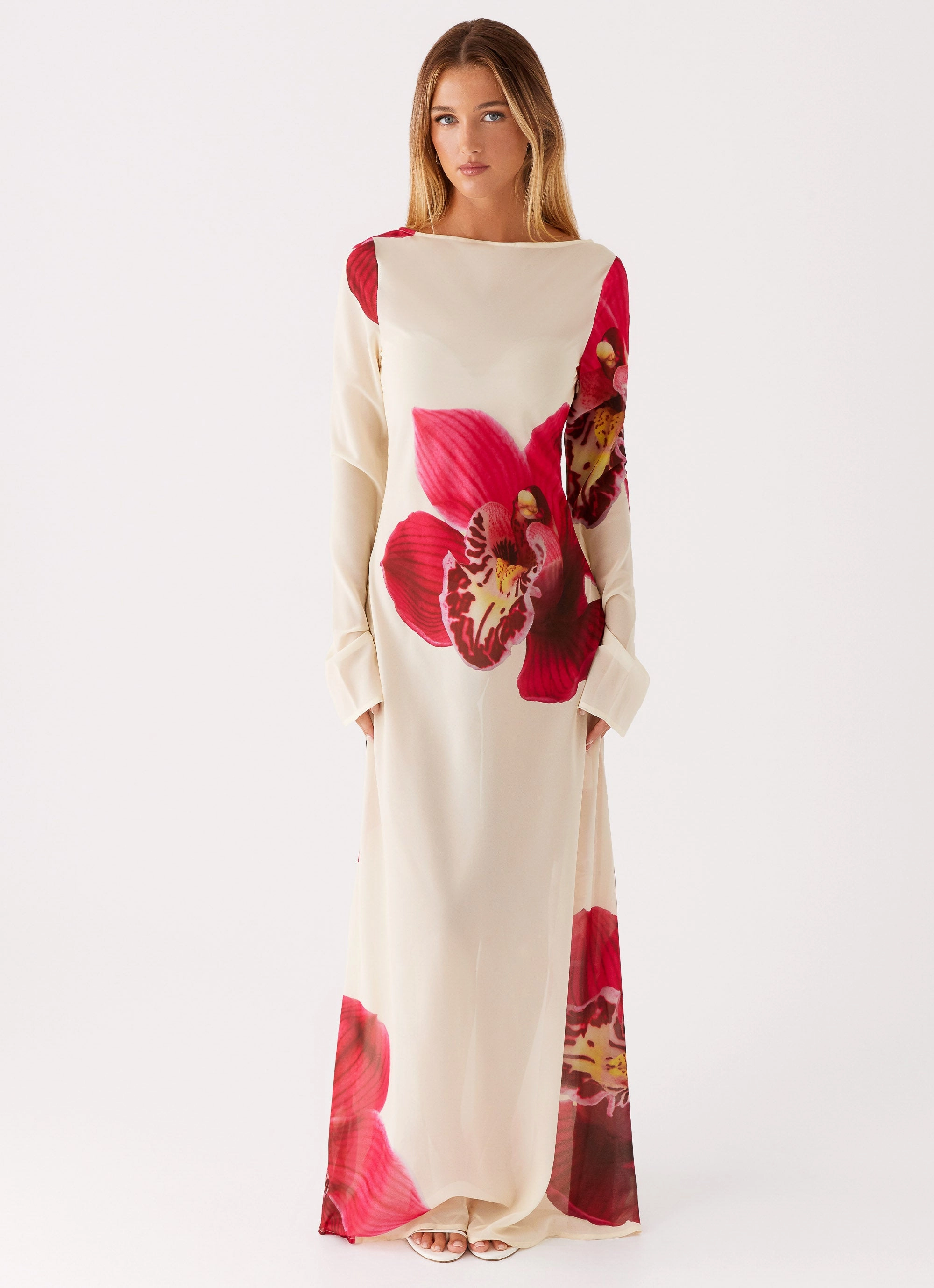 Rain Resistant Coat Lorde Maxi Dress - Orchid Yellow