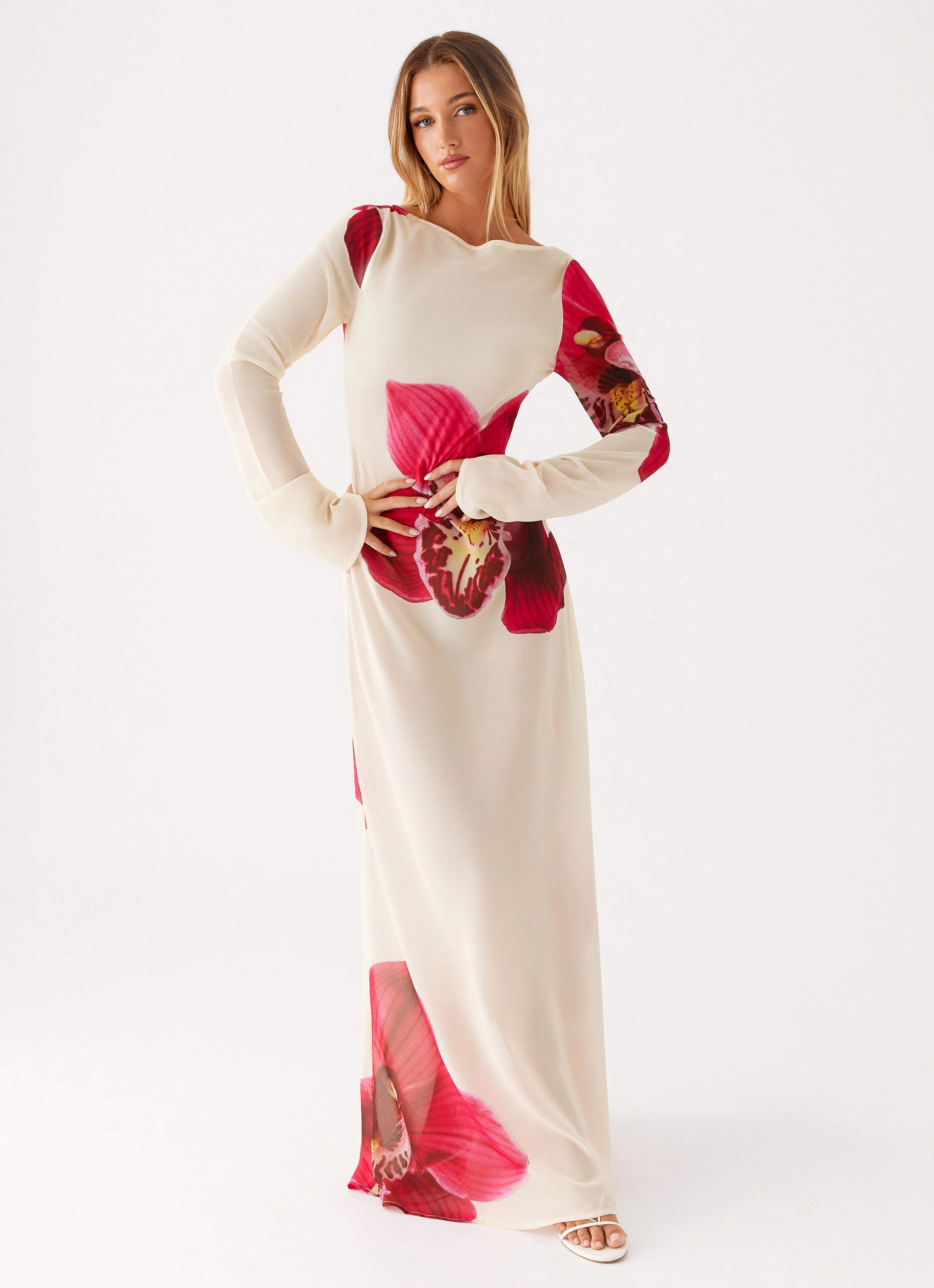 Lightweight Jacket Elegant Styling Lorde Maxi Dress - Orchid Yellow