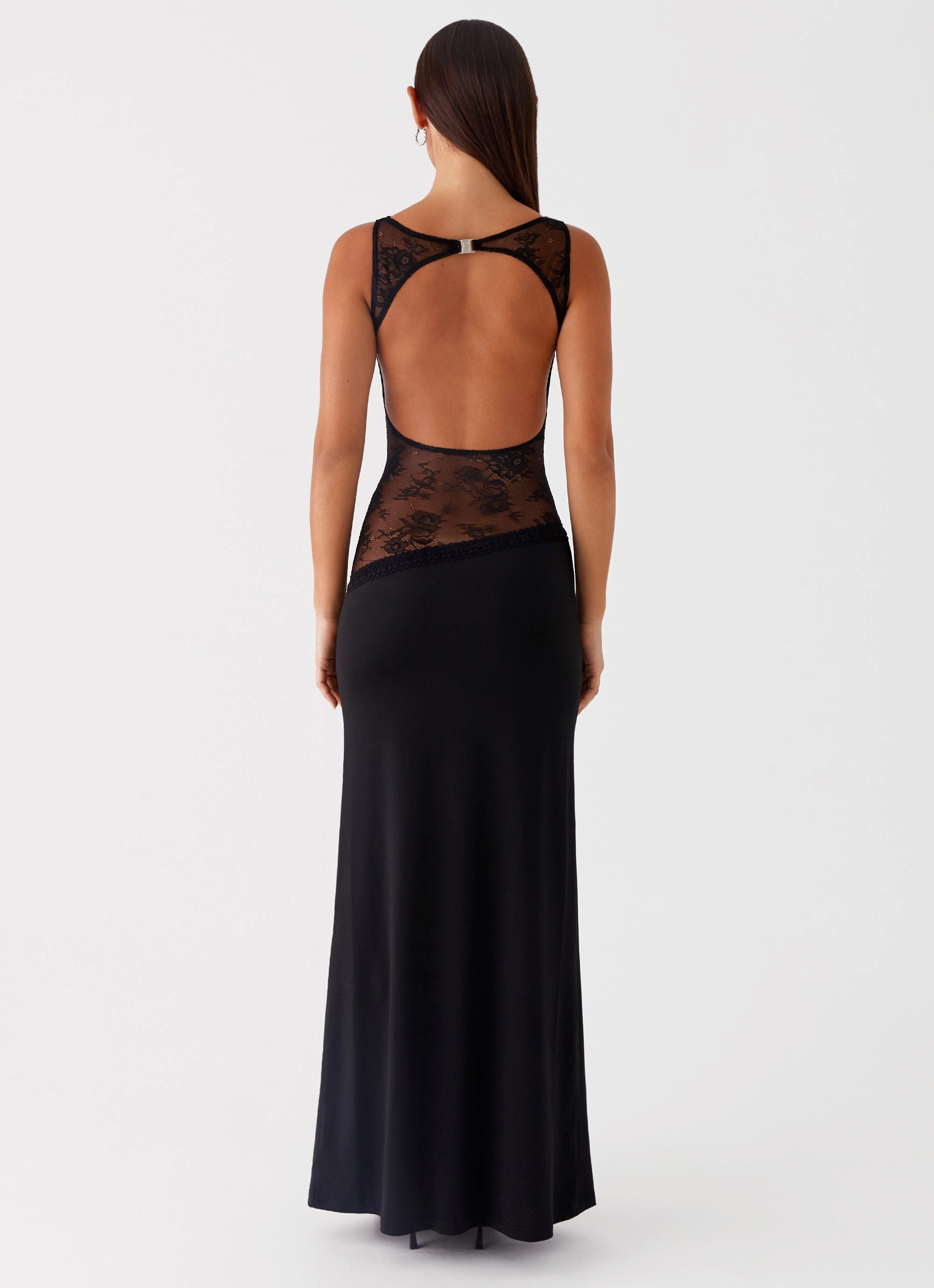 Lucinda Maxi Dress - Black Sleek Outerwear