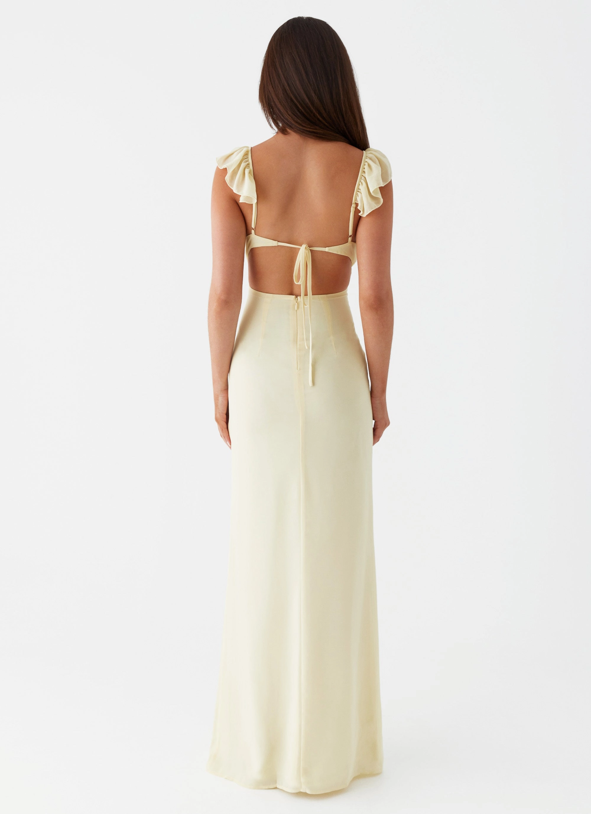 Silvie Maxi Dress - Yellow Statement Outerwear Fashion Event