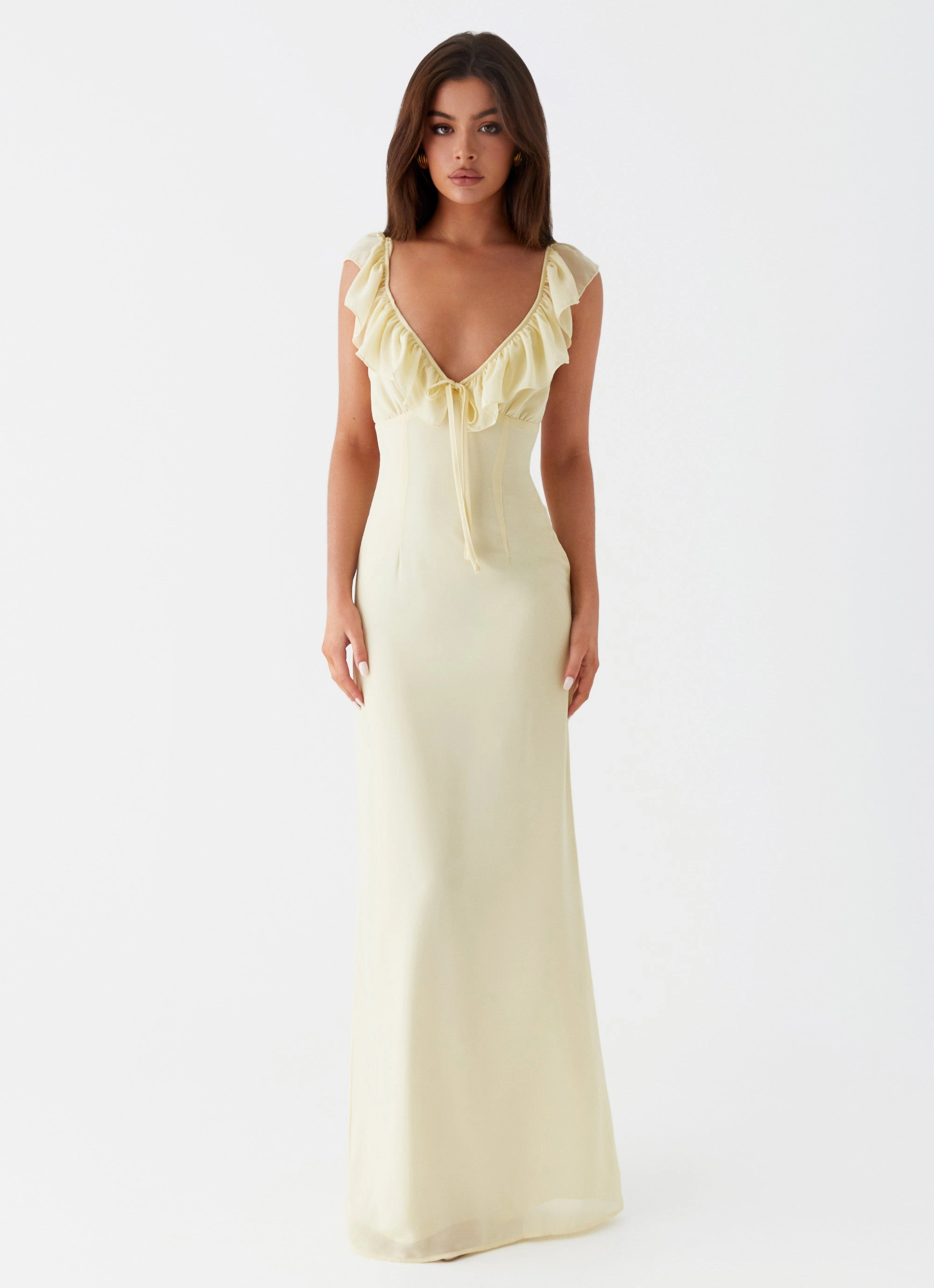 Silvie Maxi Dress - Yellow Durable-Fabric Cool Look