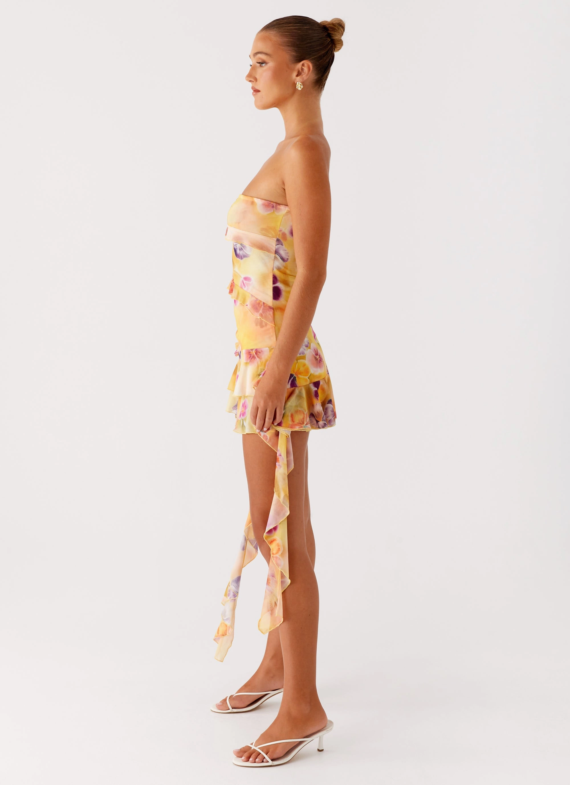 Macey Mini Dress - Sunburst Floral Stylish Layer