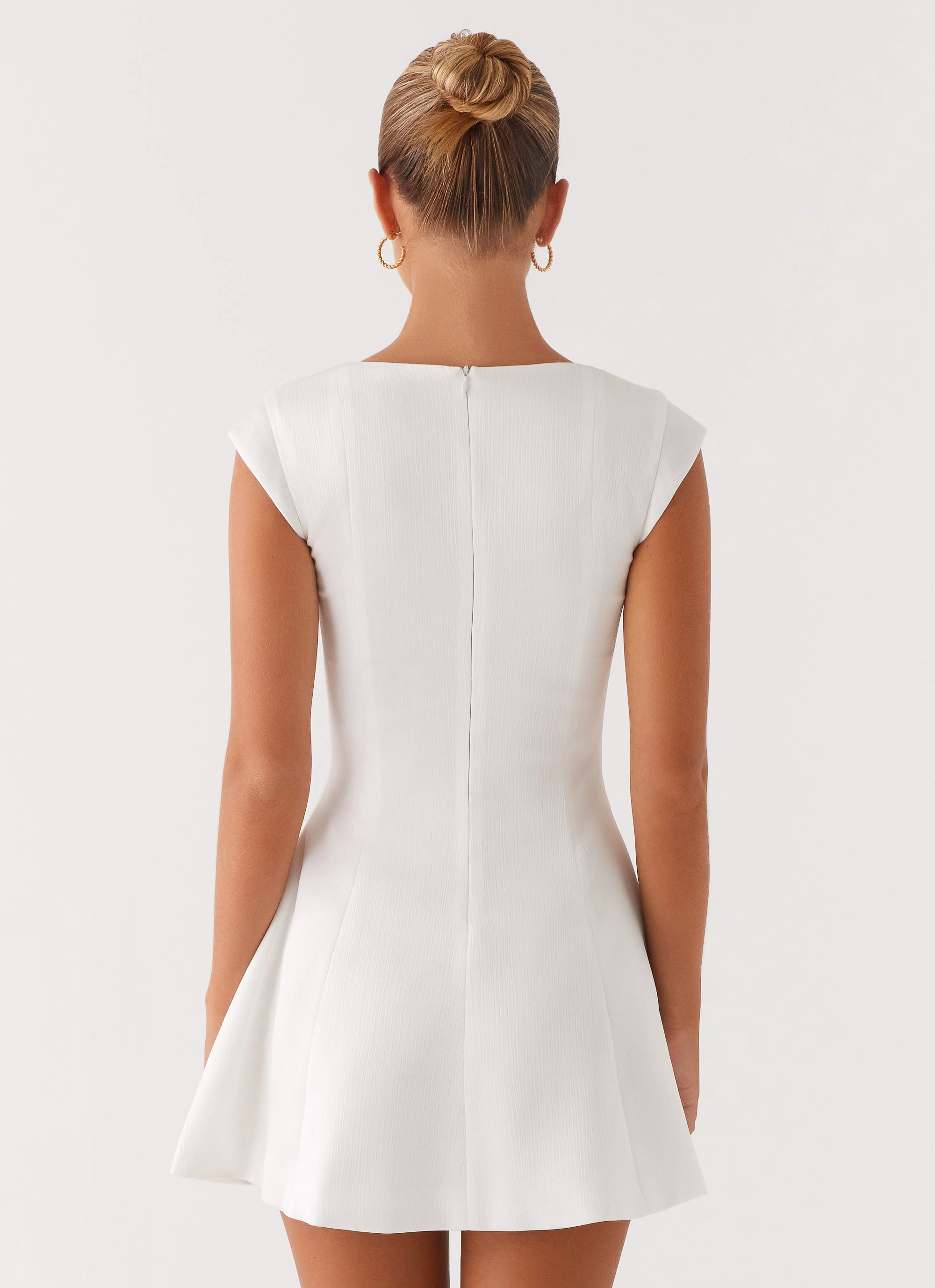 Maryjane Mini Dress - White Layering Comfort