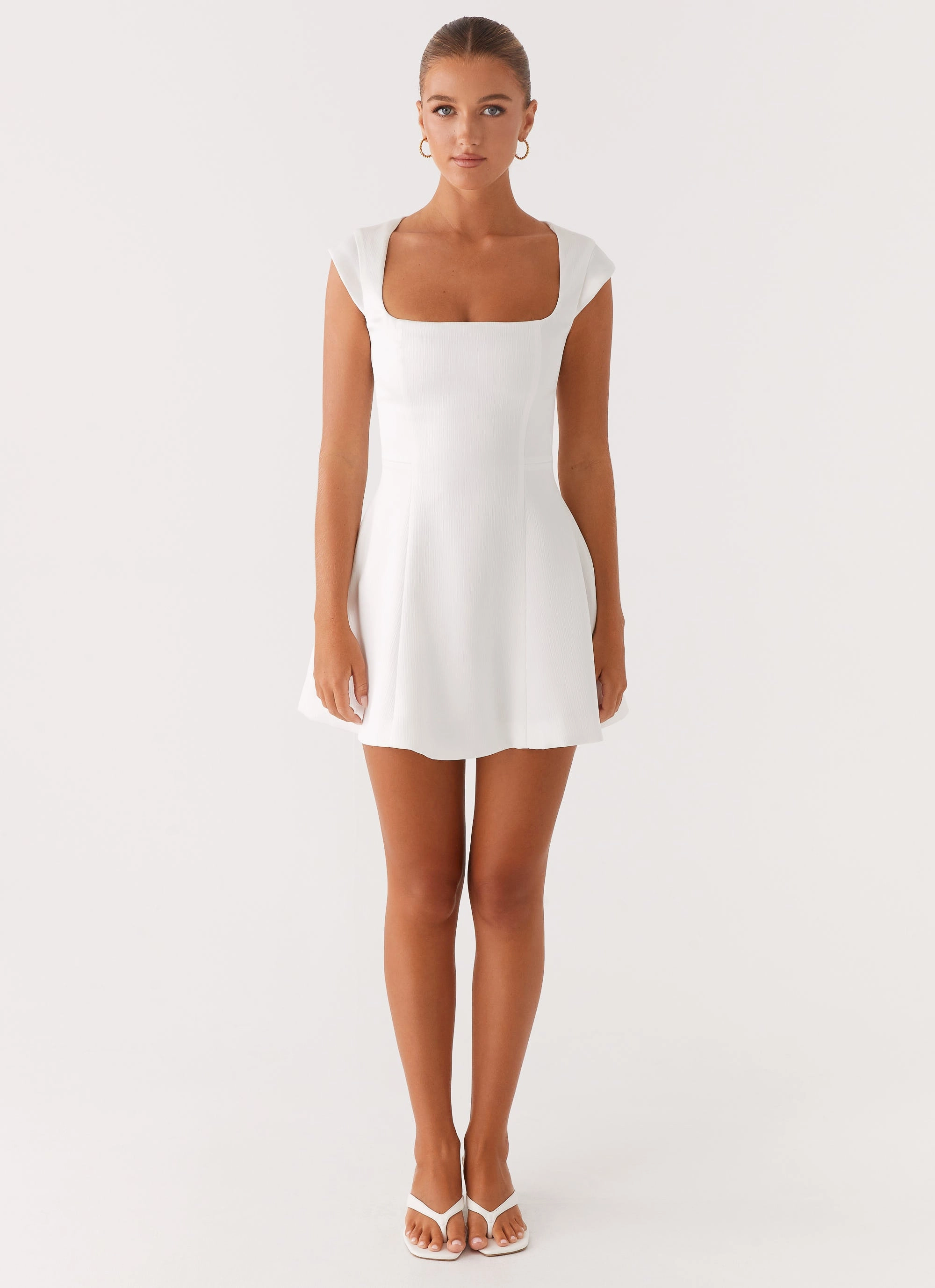 Classic Jacket Maryjane Mini Dress - White