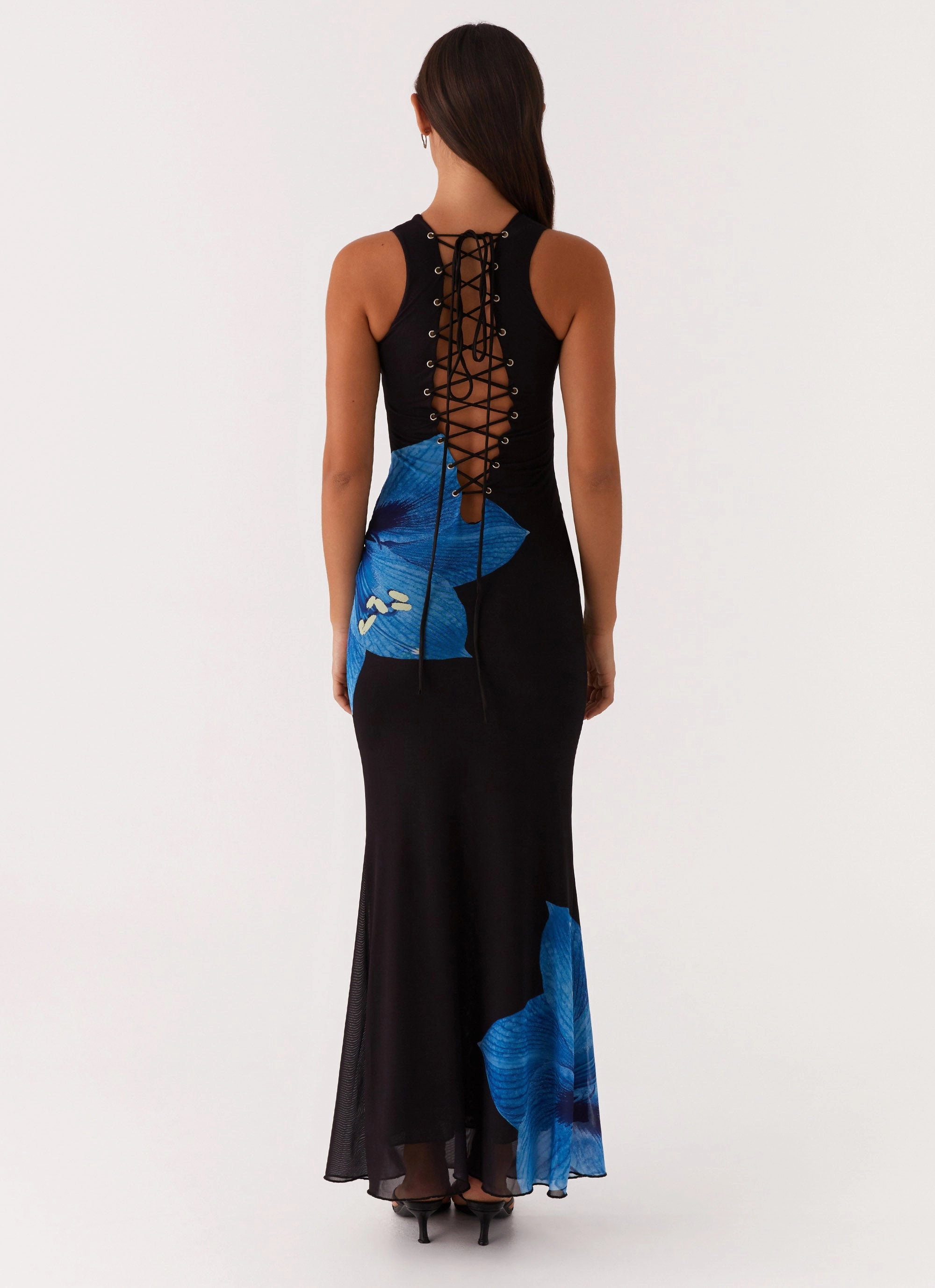 Manhattan Nights Maxi Dress - Black Soft Tones Compressible