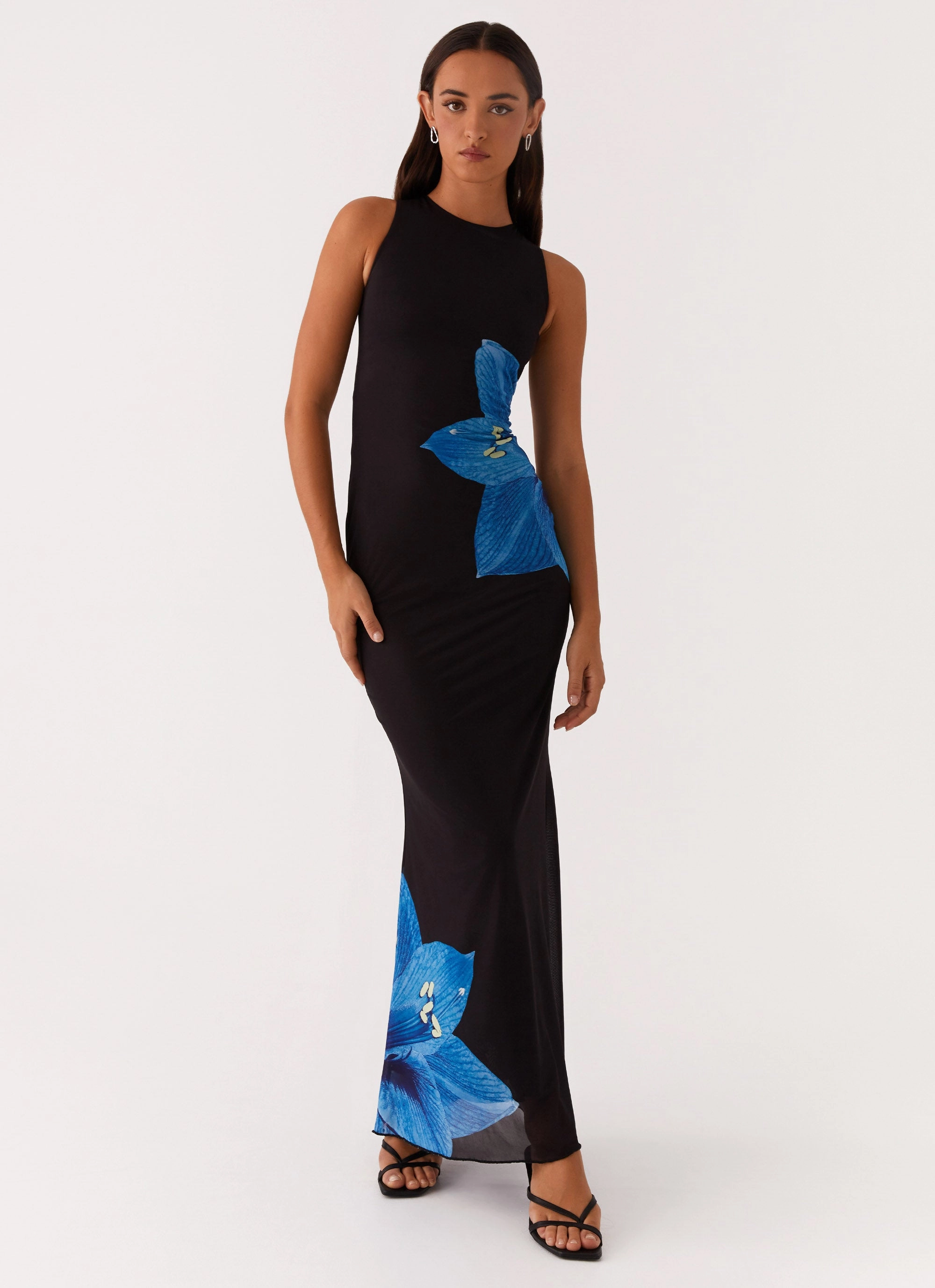 Manhattan Nights Maxi Dress - Black Skin Touch Light Soft