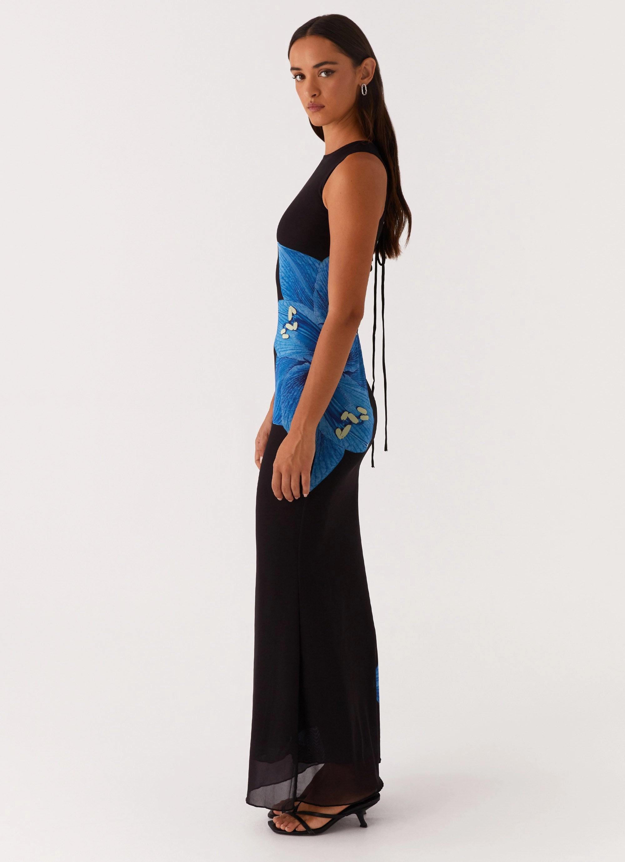Fresh Palette Flattering Look Manhattan Nights Maxi Dress - Black