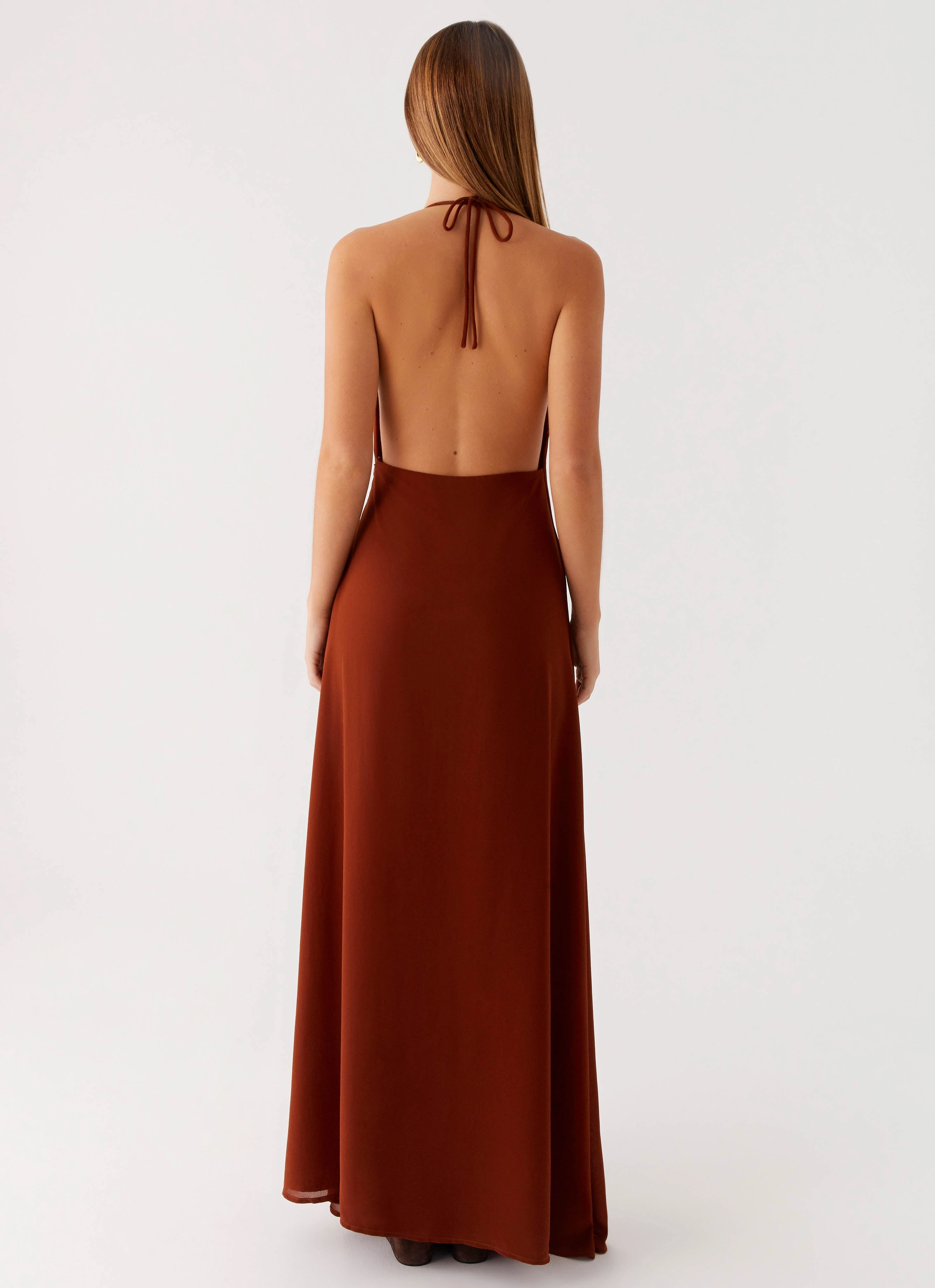 Marjoram Maxi Dress - Chocolate Fleece Jacket