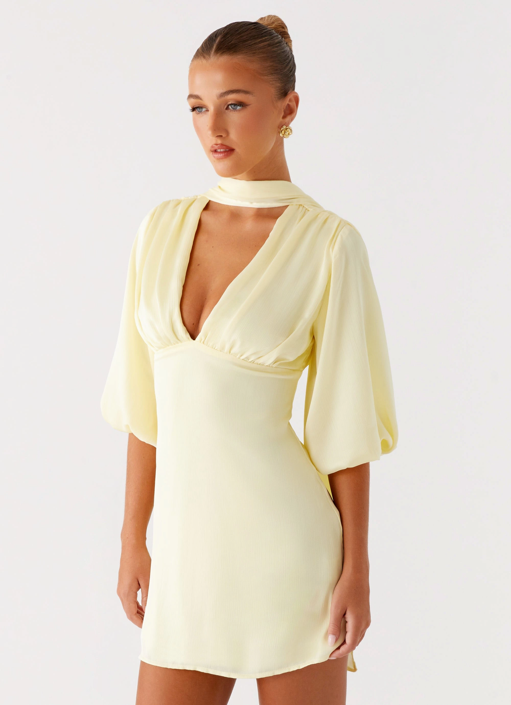 Mary Mini Dress - Yellow sporty wear