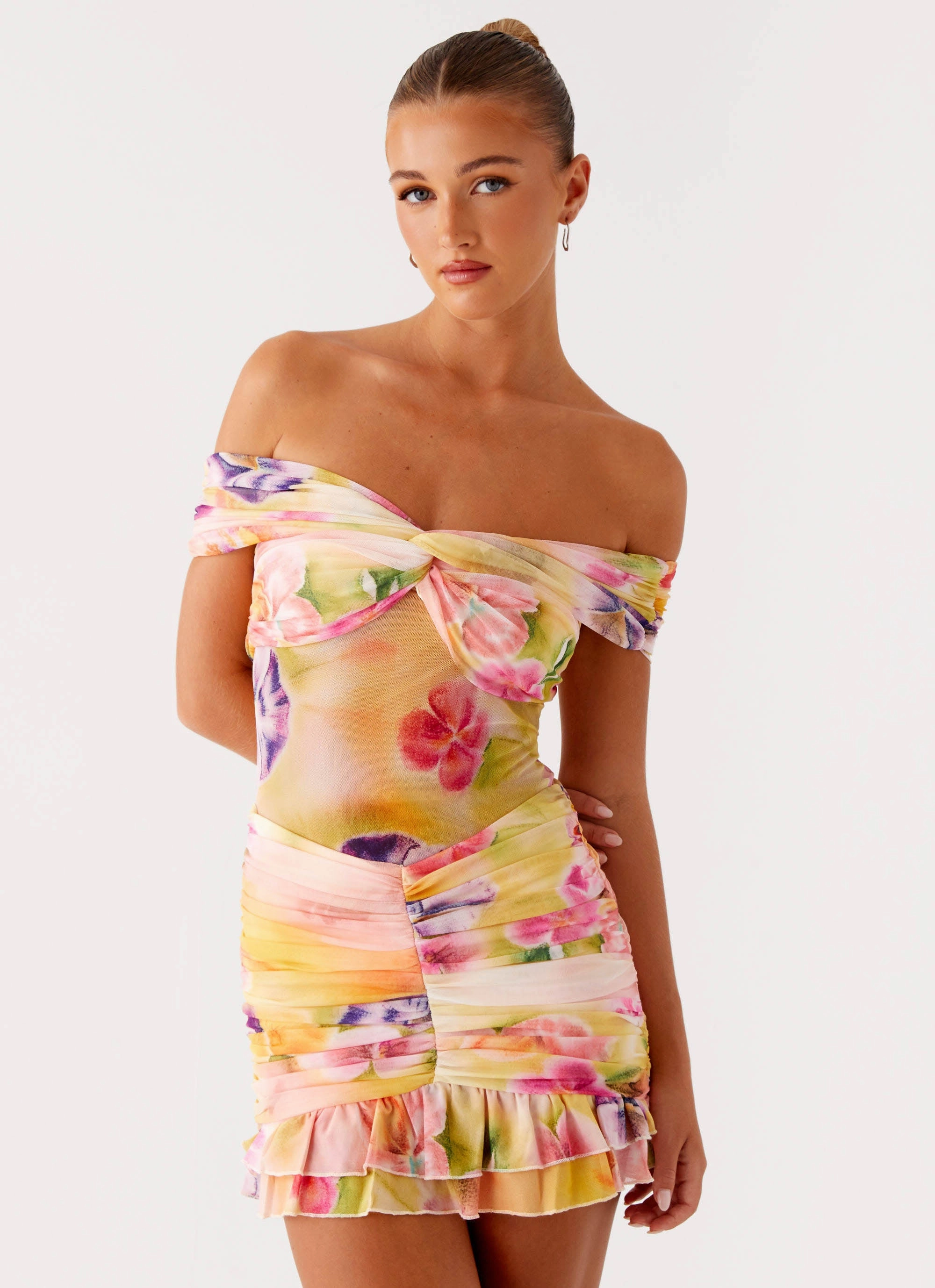Frances Mini Dress - Sunburst Floral Fall Fashion