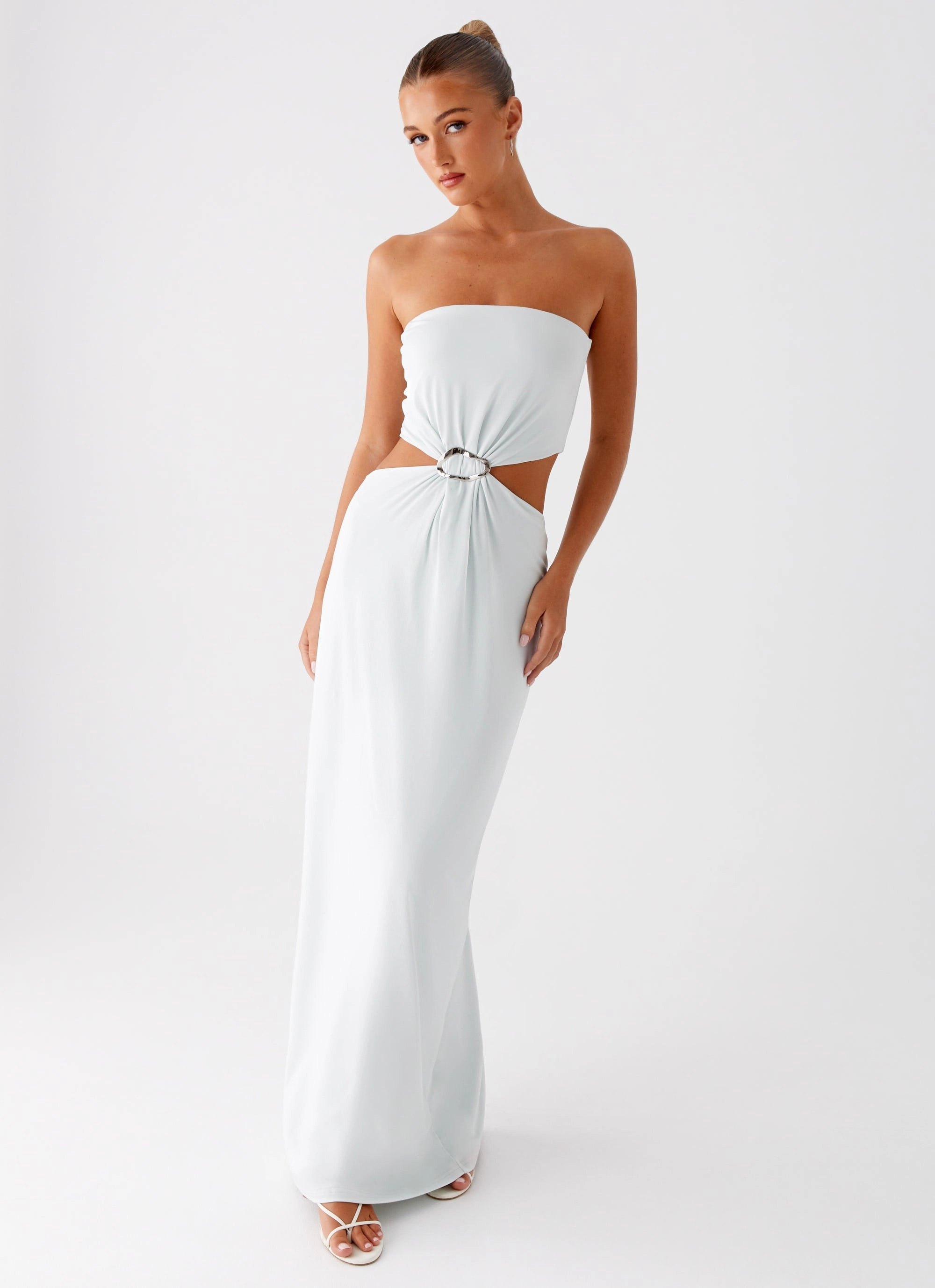 Mayfair Maxi Dress - Mint retro-style