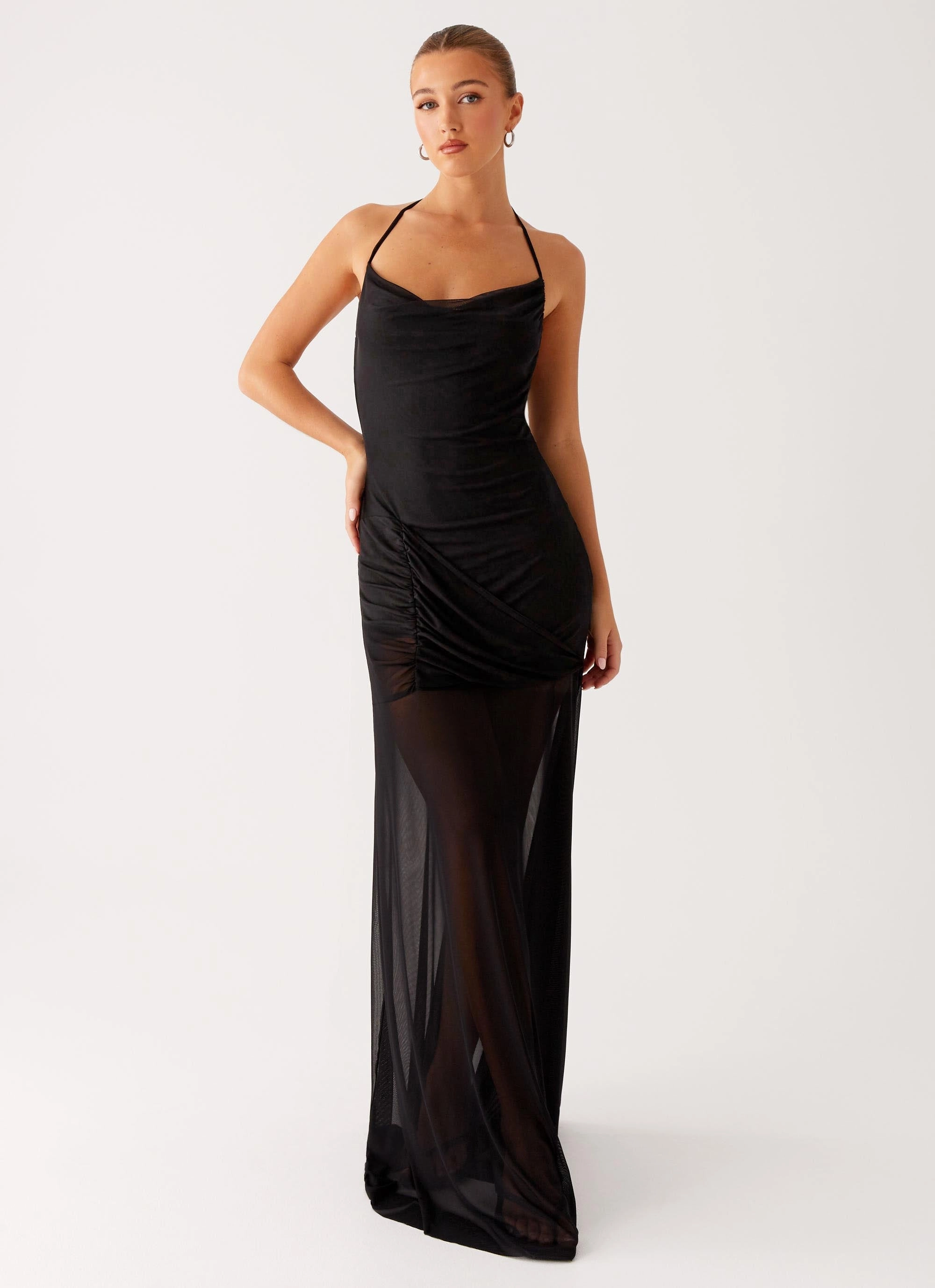 Mckinley Maxi Dress - Black Tailored-fit