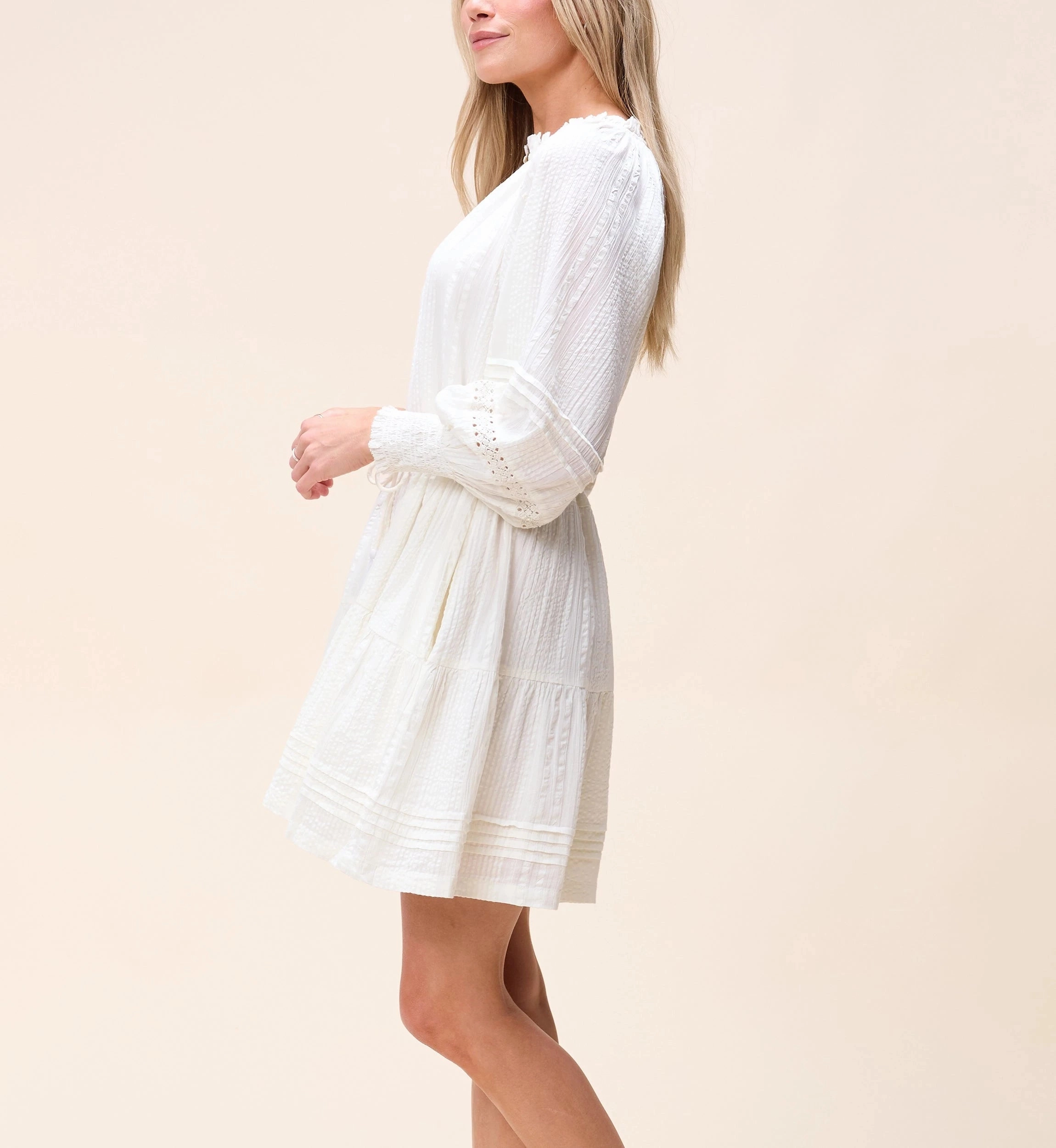 Form Flow Office Ease Meadow Mini Dress | Ivory