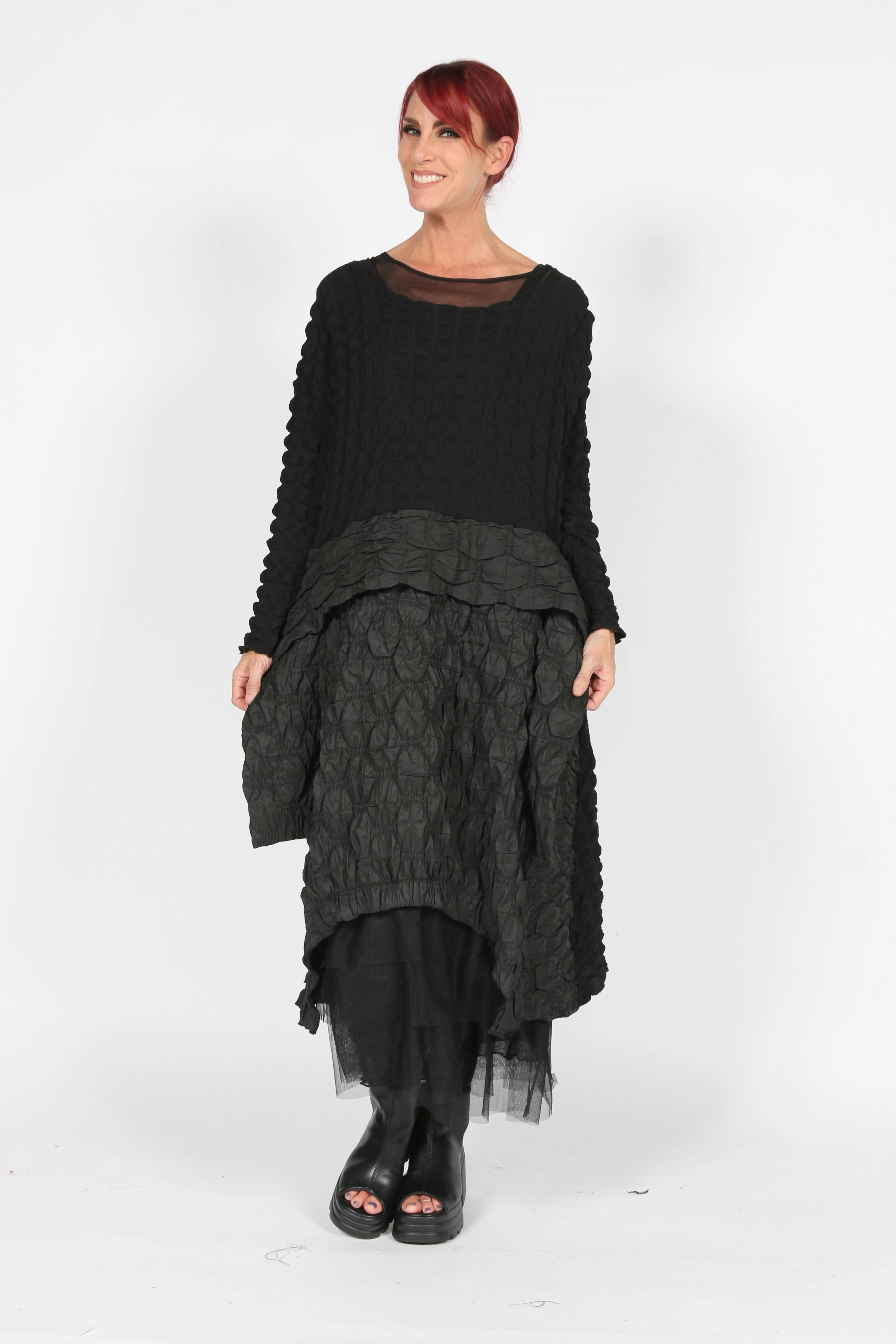 Statement-Print Gathered Skirt Melany Dress