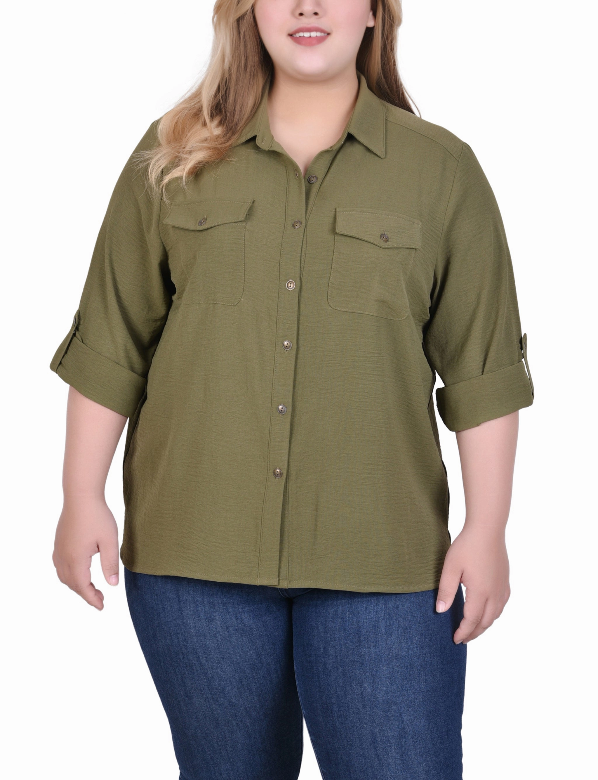 Roll Tab Blouse TearResistant