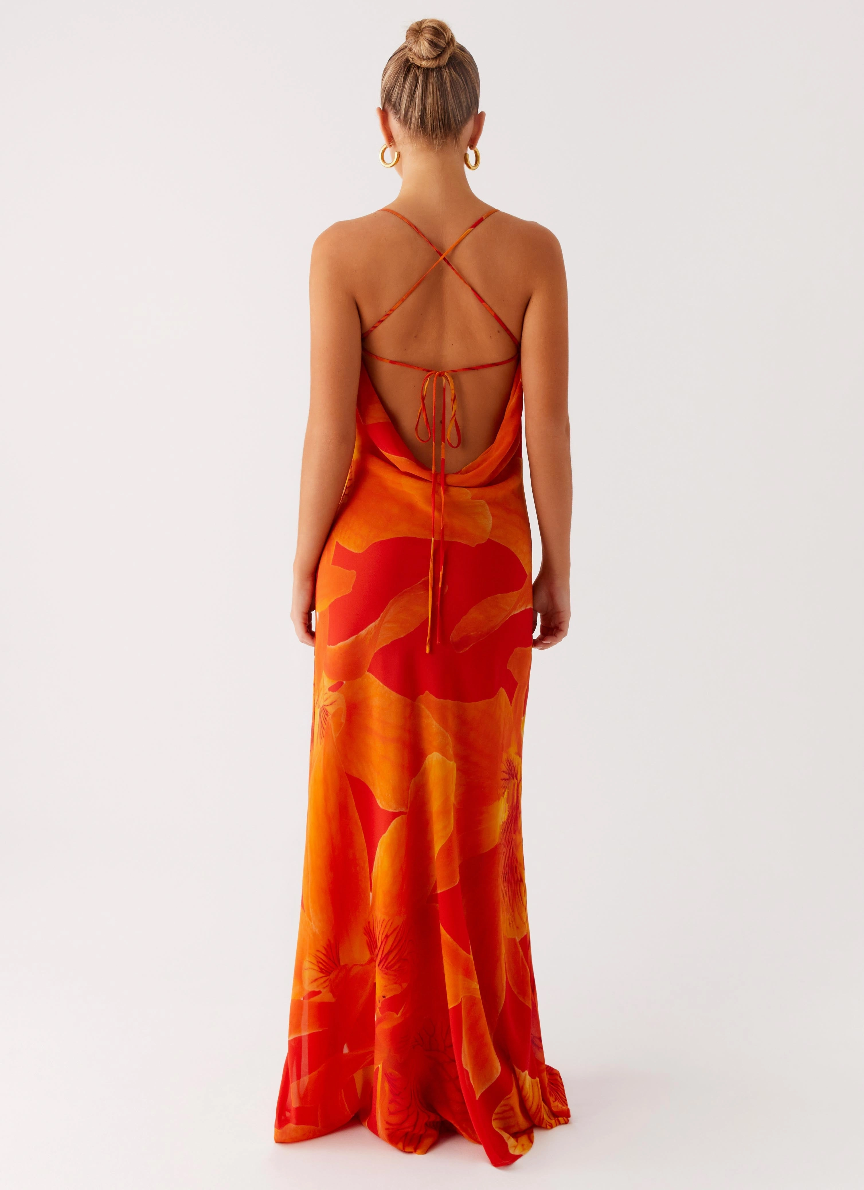 Versatile Outerwear Travel Ready Midafternoon Maxi Dress - Serene Orange