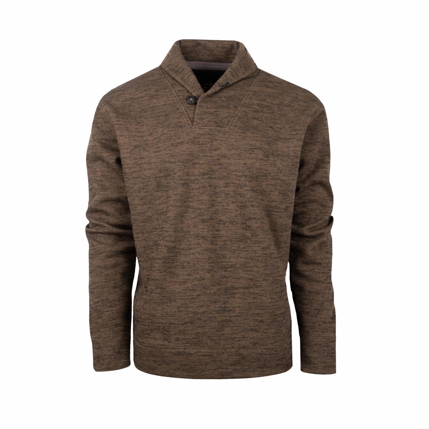 Festival Fashion Patterned Design STS Ranchwear Mens Olathe Heather Chocolate 100% Polyester Pullover Sweater