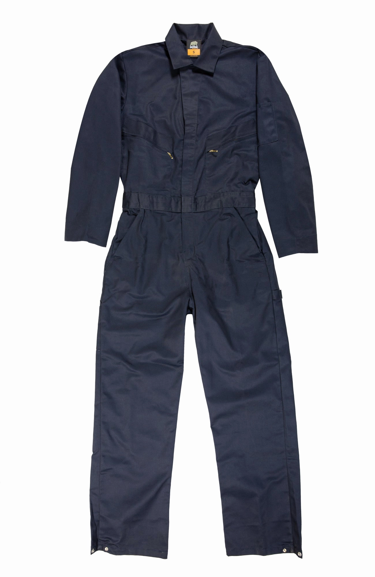Berne Mens Navy Cotton Blend Deluxe Unlined Coverall Neutral Style