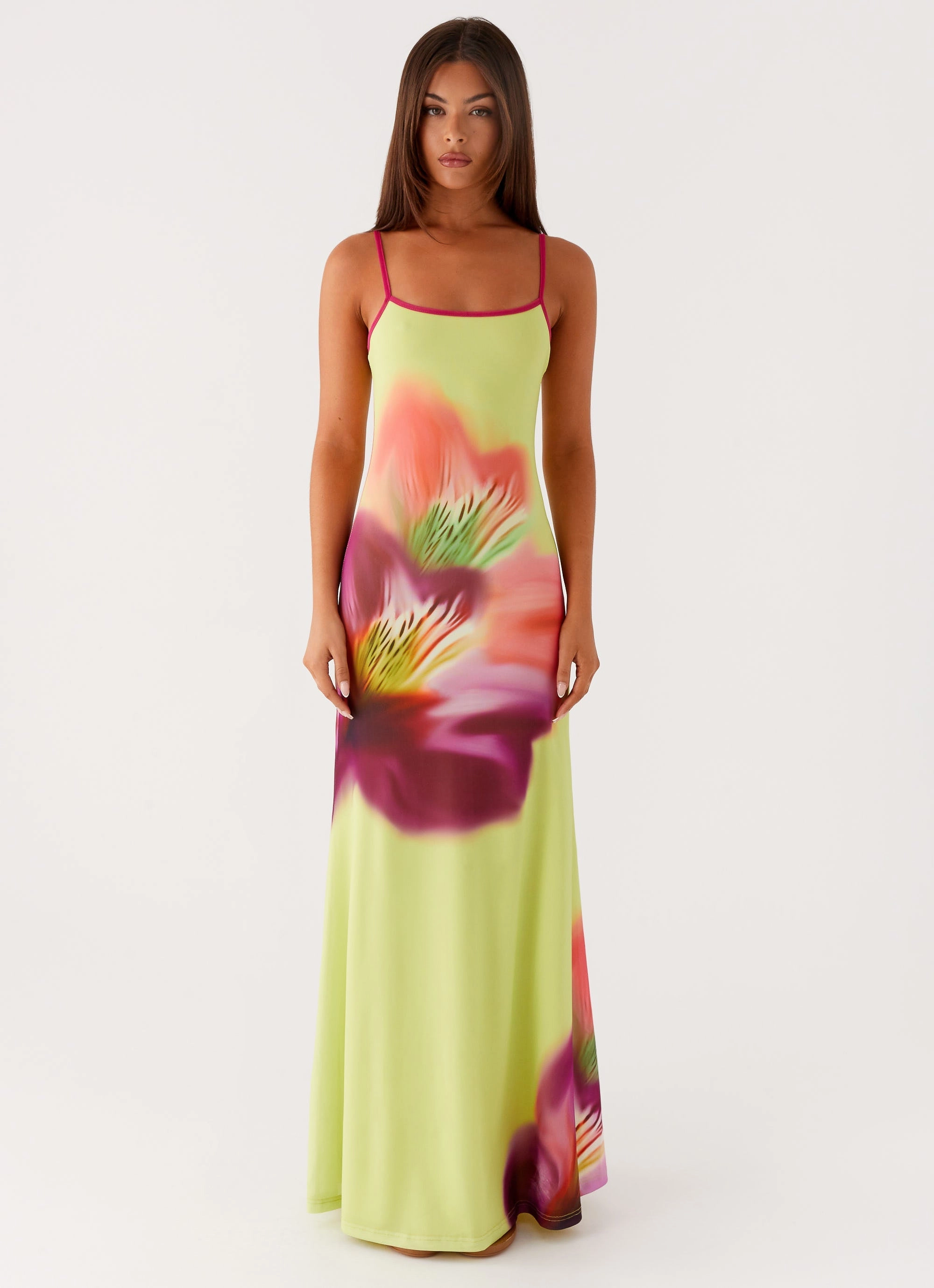 Everett Maxi Dress - Green Tropical Elegant Touch