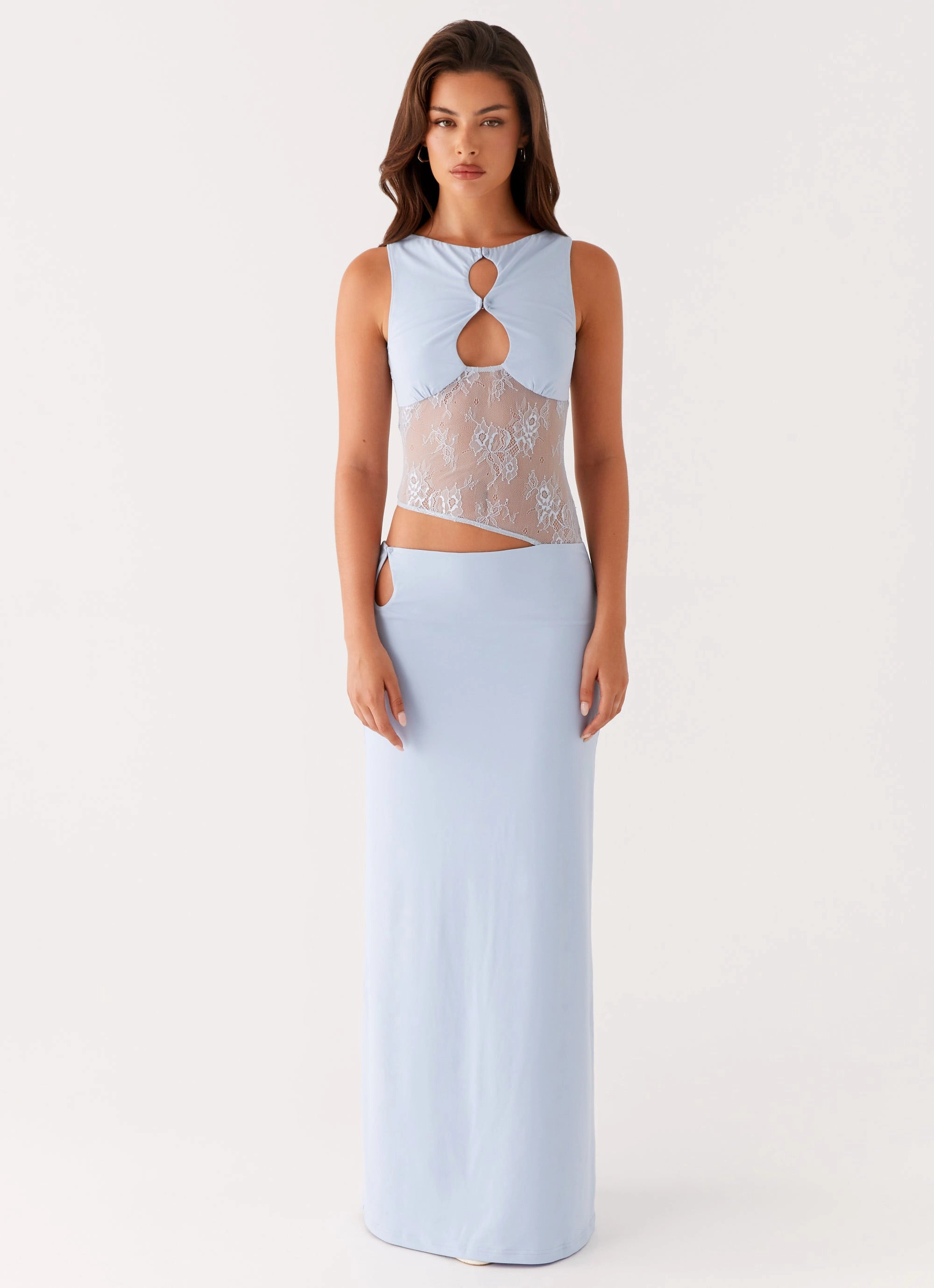 Prophecy Maxi Dress - Blue Bless Touch Tailored Style