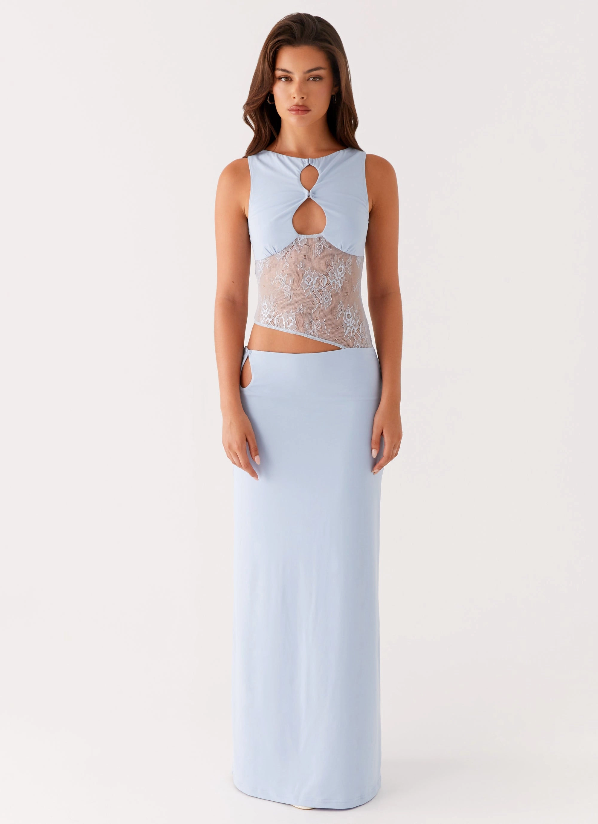 Prophecy Maxi Dress - Blue Comfortable and Fashionable Texture Softness