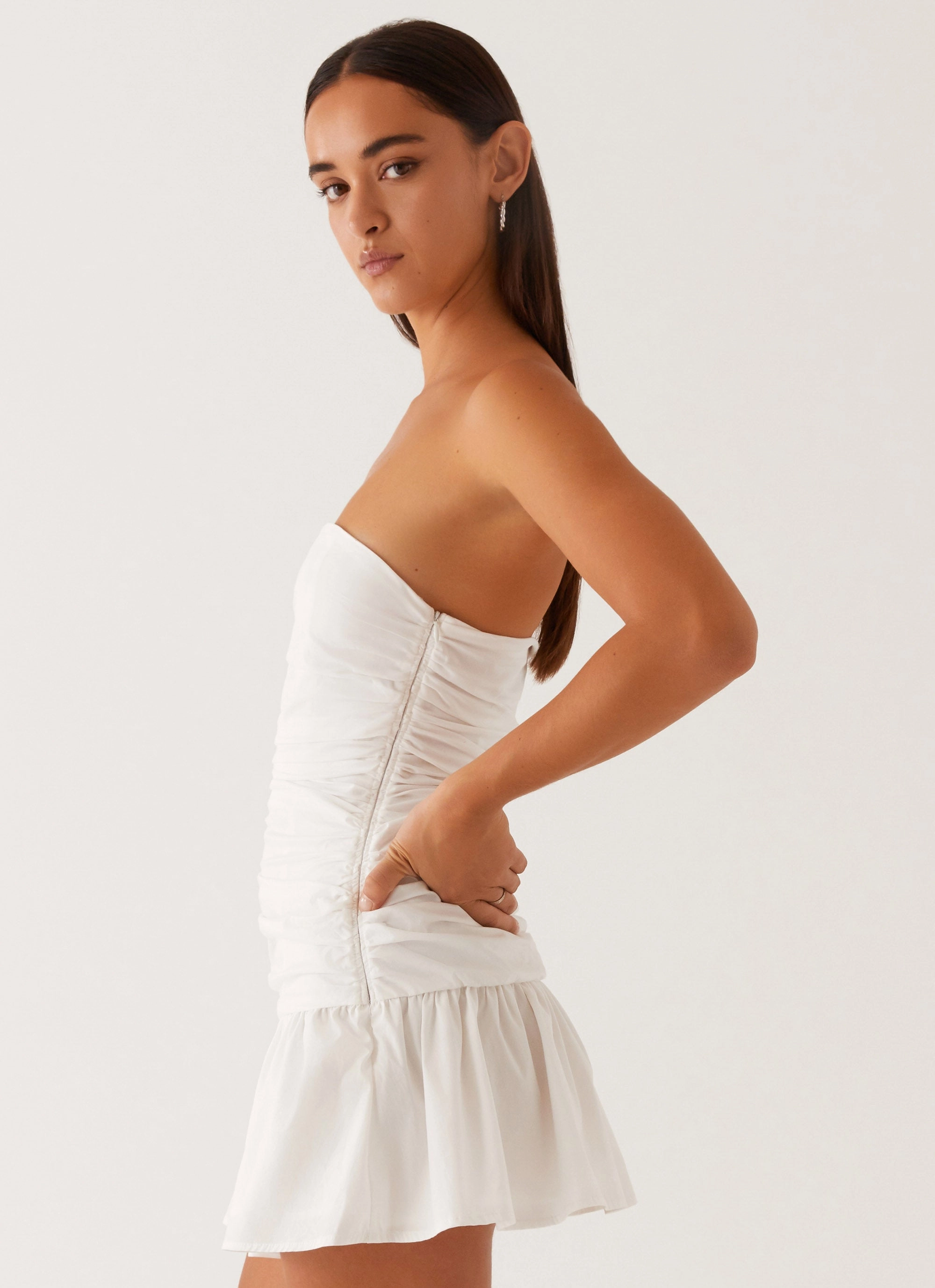 Carmel Mini Dress - White Versatile Comfort Wear