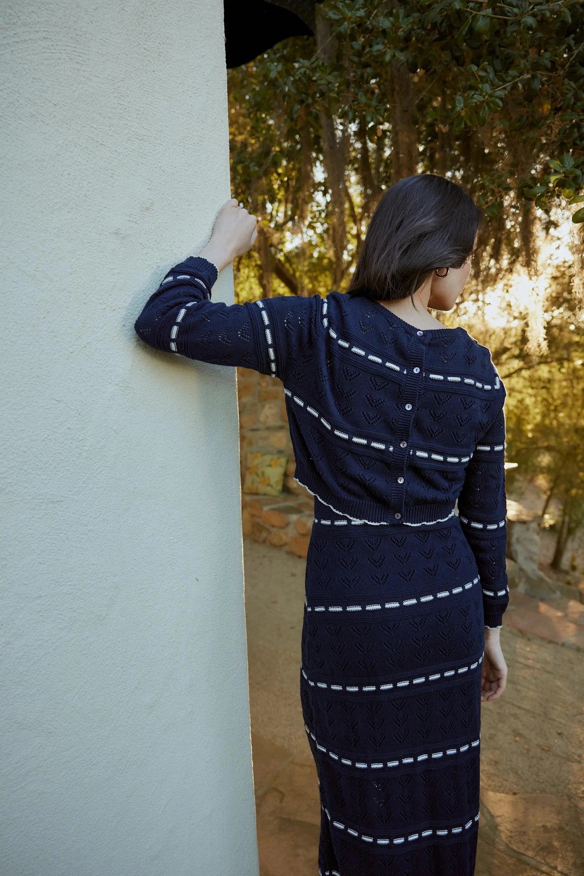 Estrella Sweater | Dark Blue/Ivory Seasonal Wear Relaxed Comfort Fit