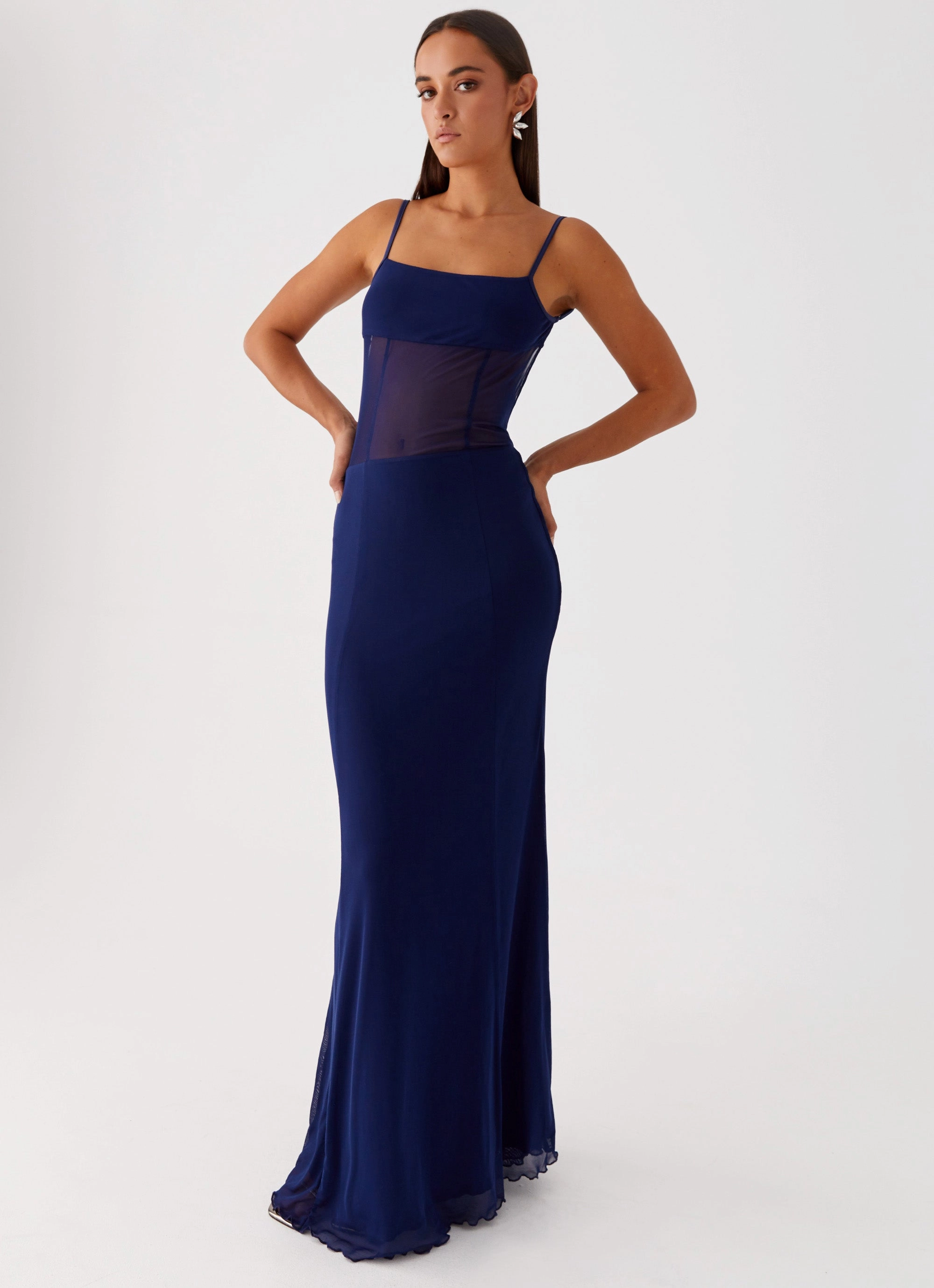 Trendy Vibes Feminine Look Miranda Maxi Dress - Navy