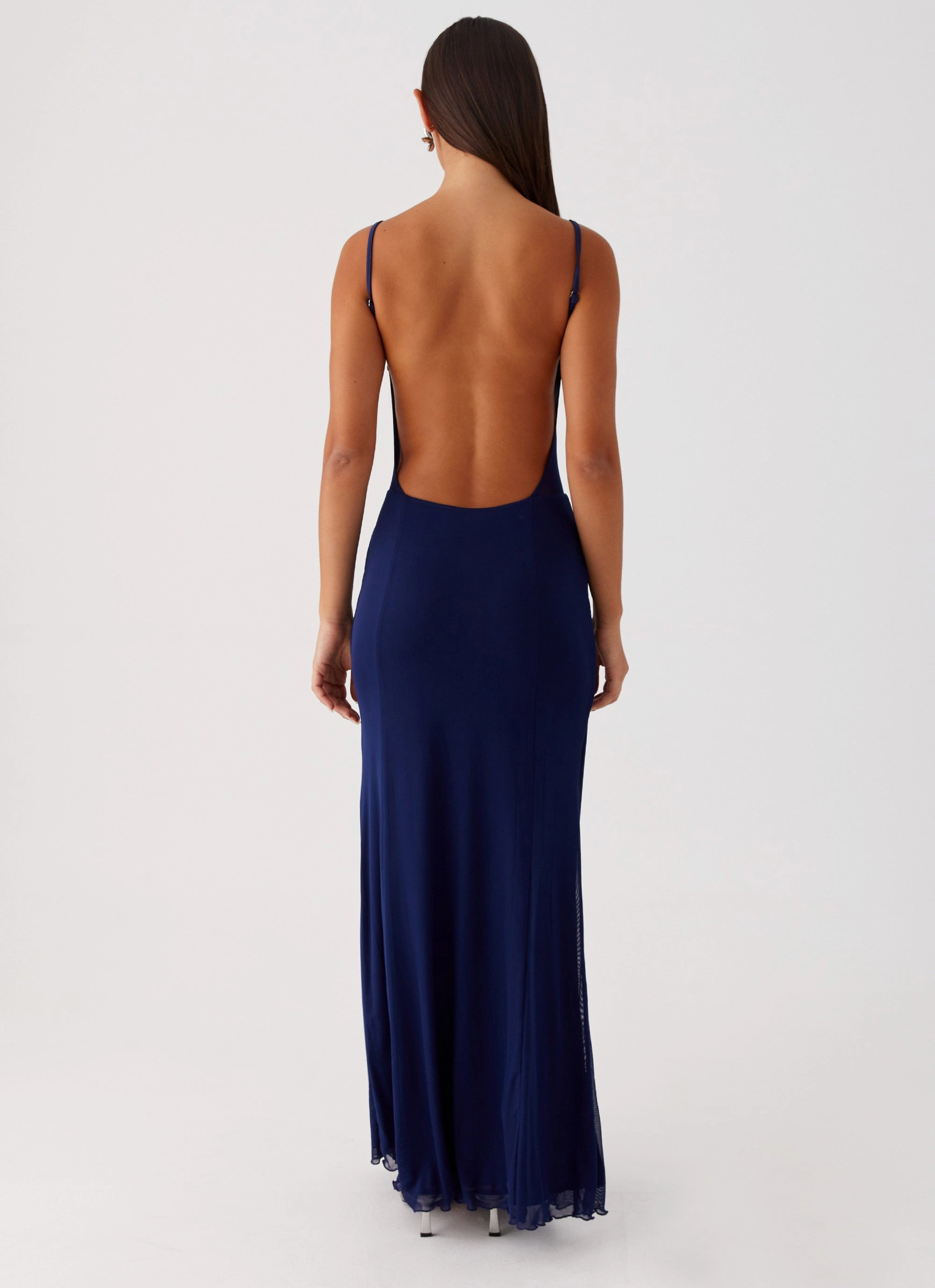 Miranda Maxi Dress - Navy Fluid Cut