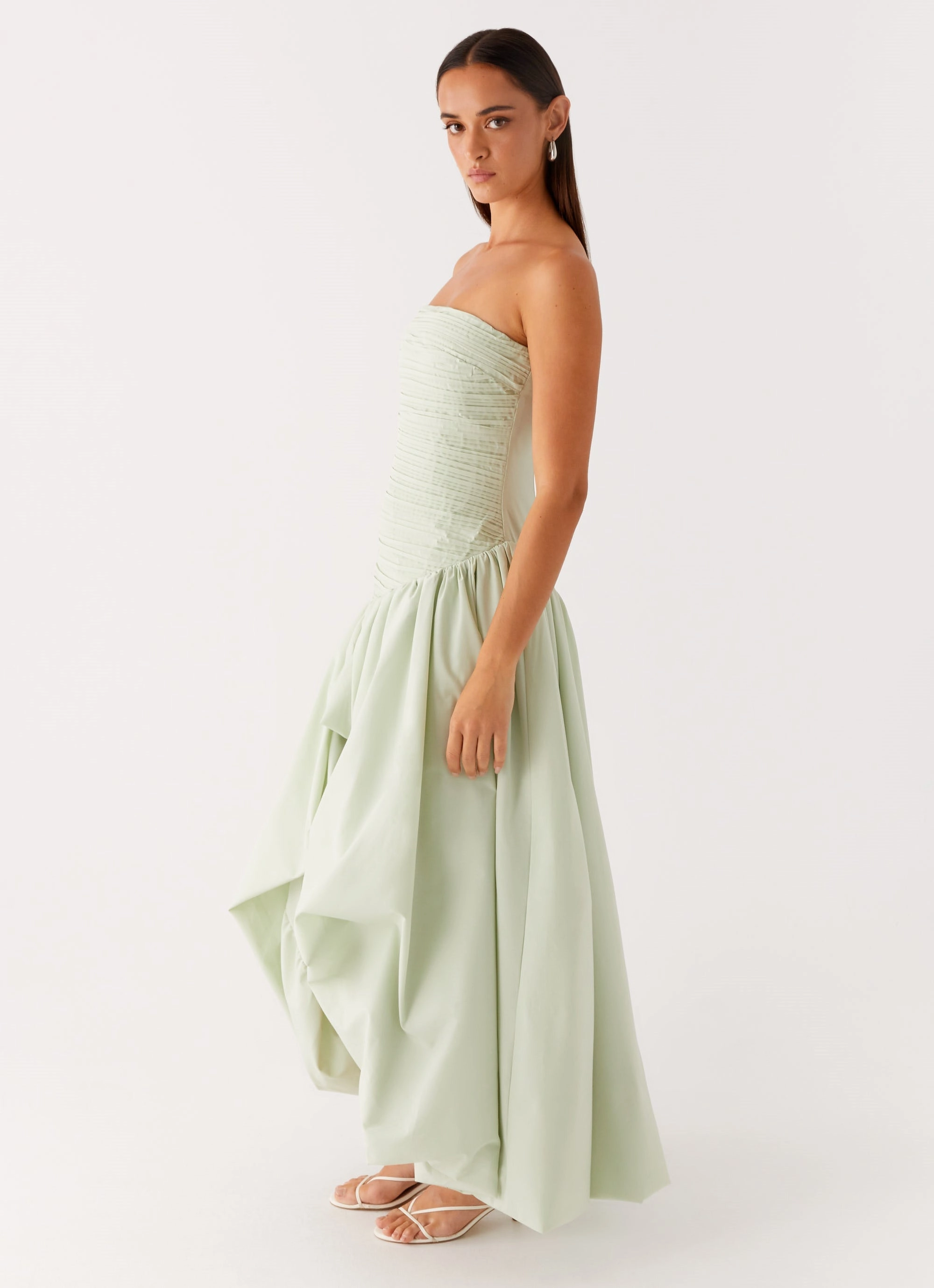 Misa Bubble Maxi Dress - Mint Sporty Casual