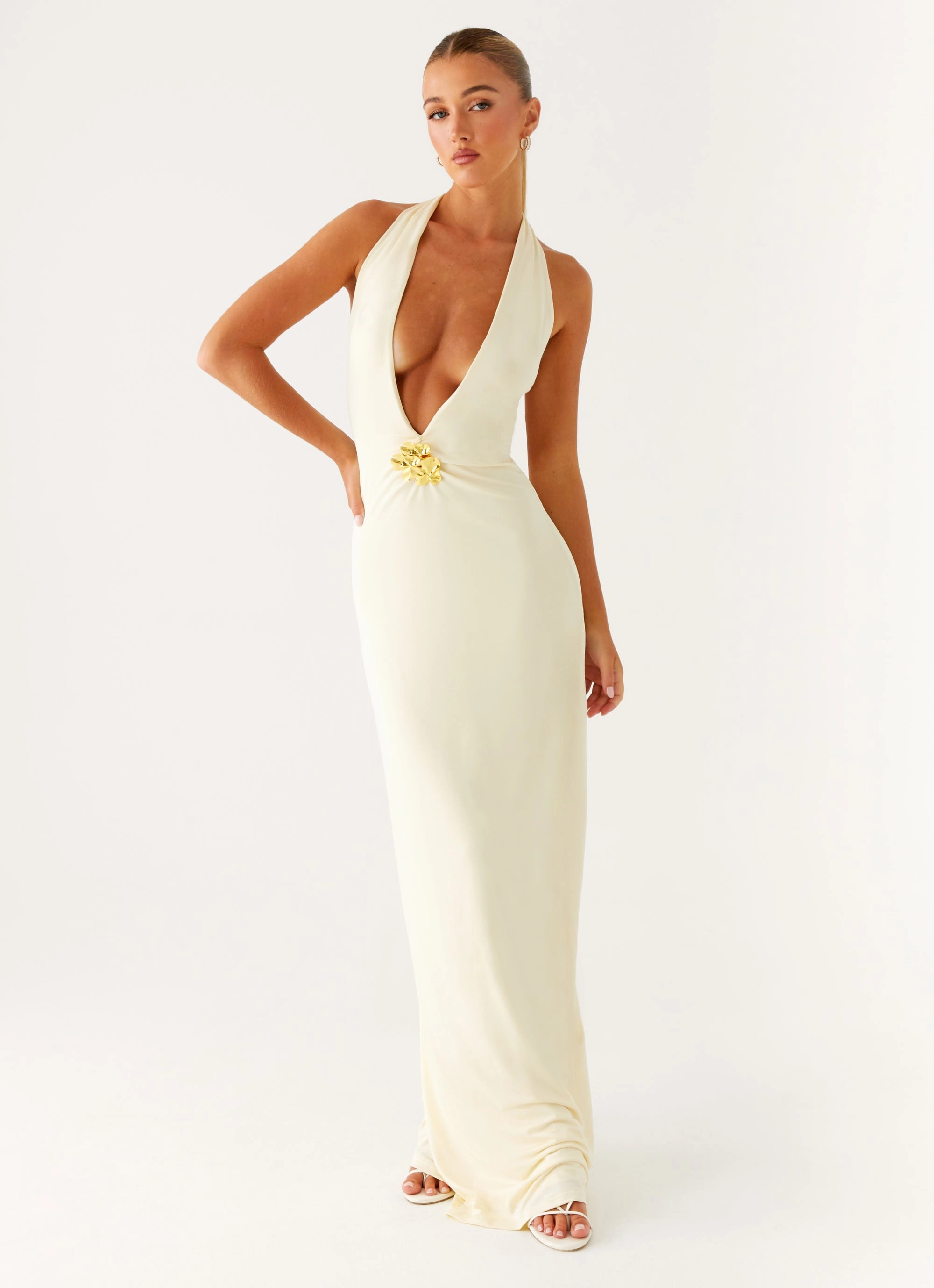 Spirit Maxi Dress - Yellow Mid Length