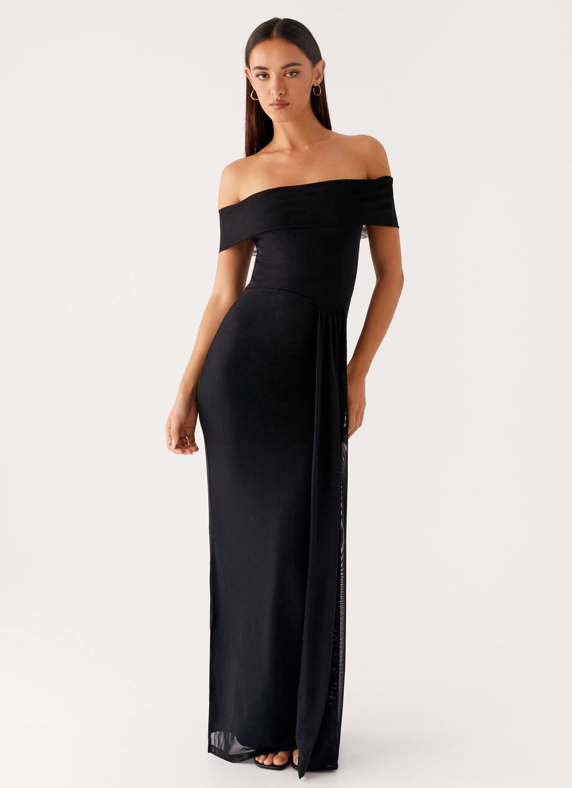 Aileen Maxi Dress - Black Trendy Coat Long Sleeve