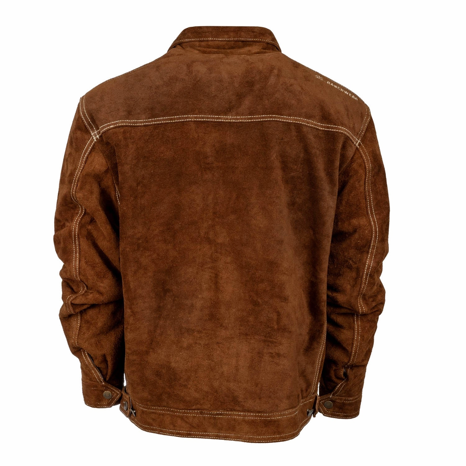 STS Ranchwear Mens Russell Rust Leather Jacket Non Bulky Profile