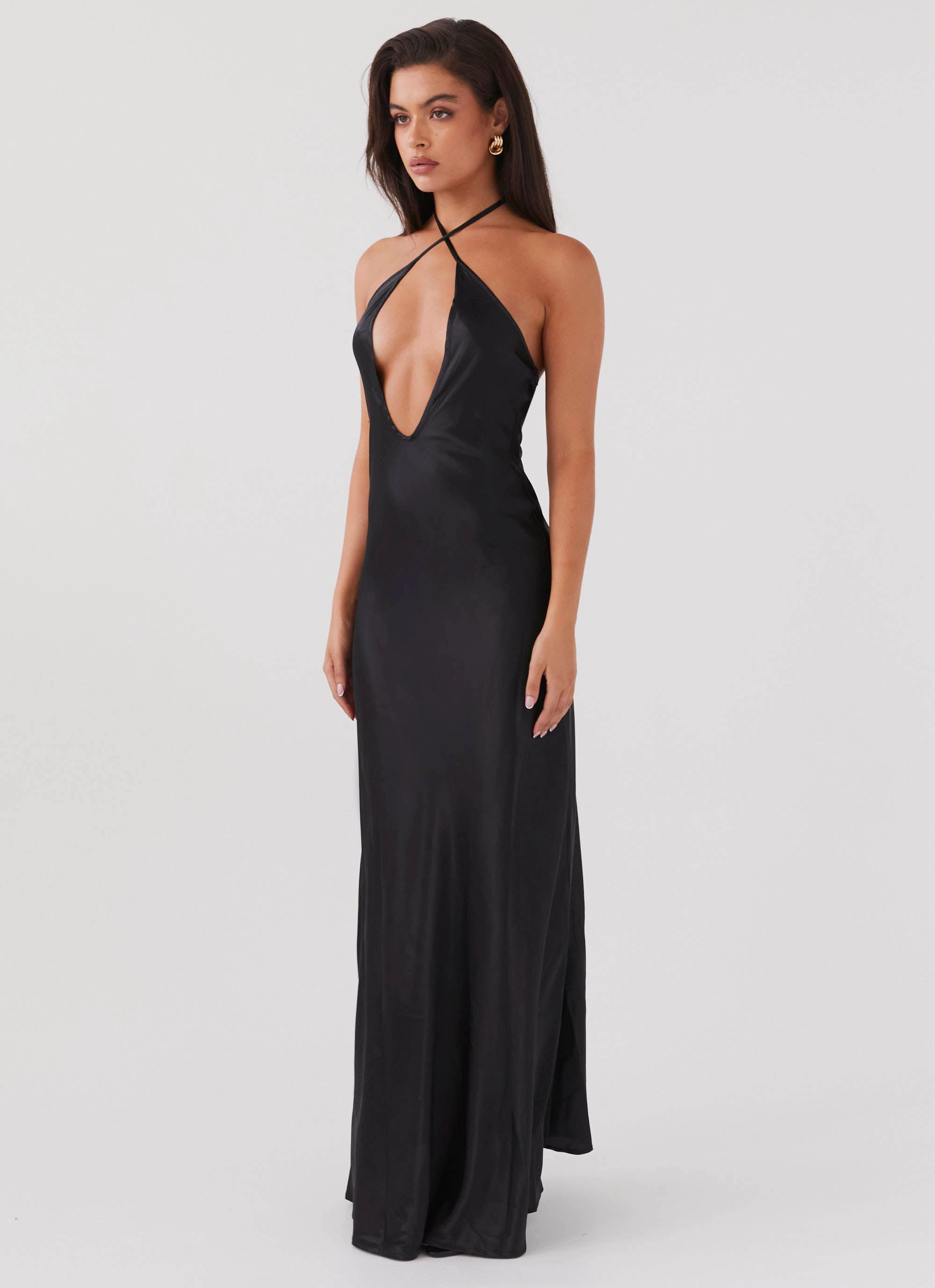 Timeless Piece Noir Symphony Maxi Dress - Black