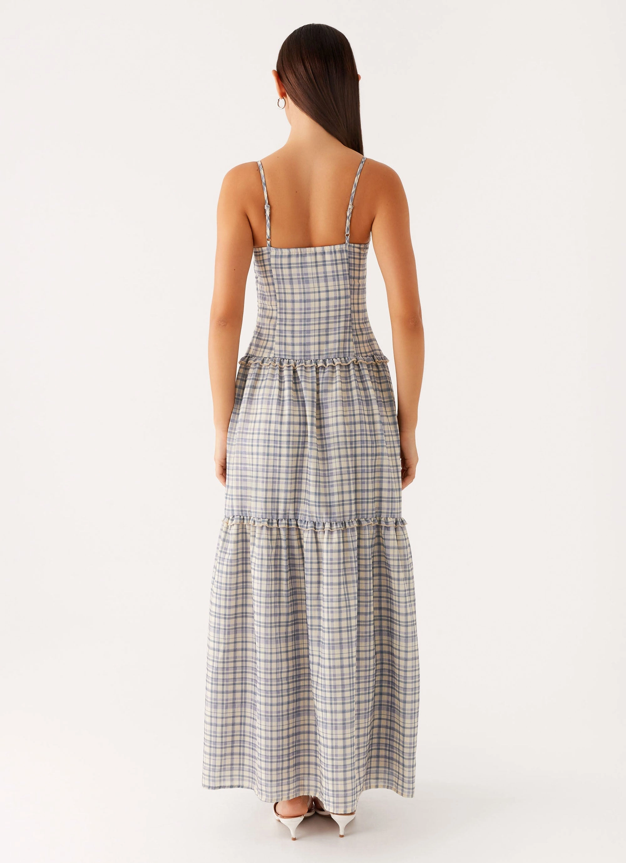 Night Party Hermie Midi Dress - Check