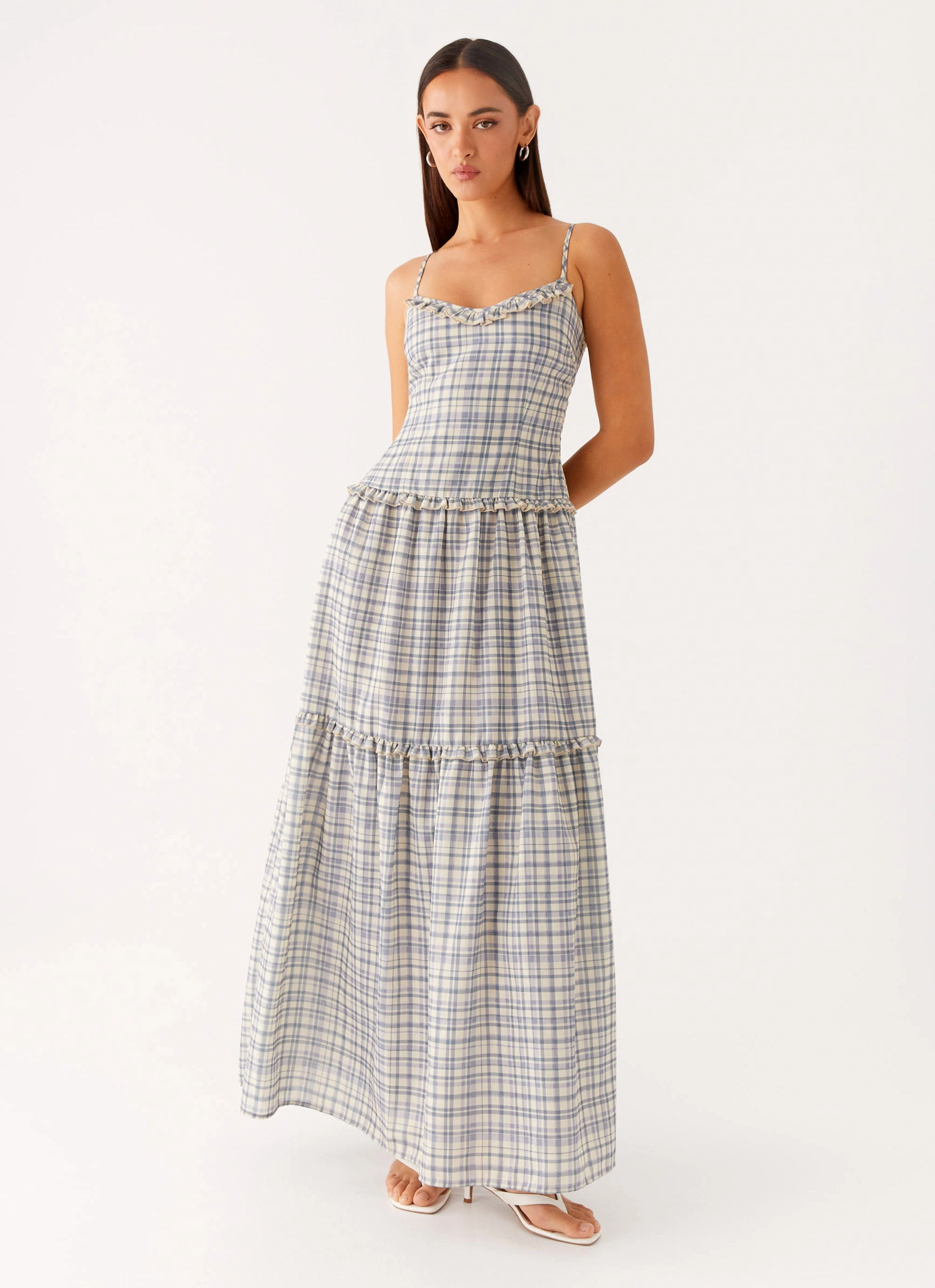 Artistic Shape Cool Form Hermie Midi Dress - Check