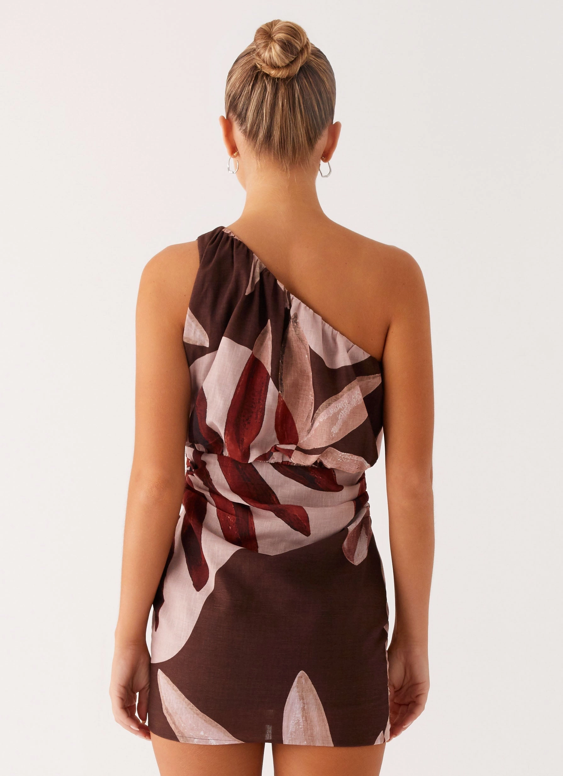 Indianna Mini Dress - Cinnamon Palm Sleek Presence Comfortable and Fashionable