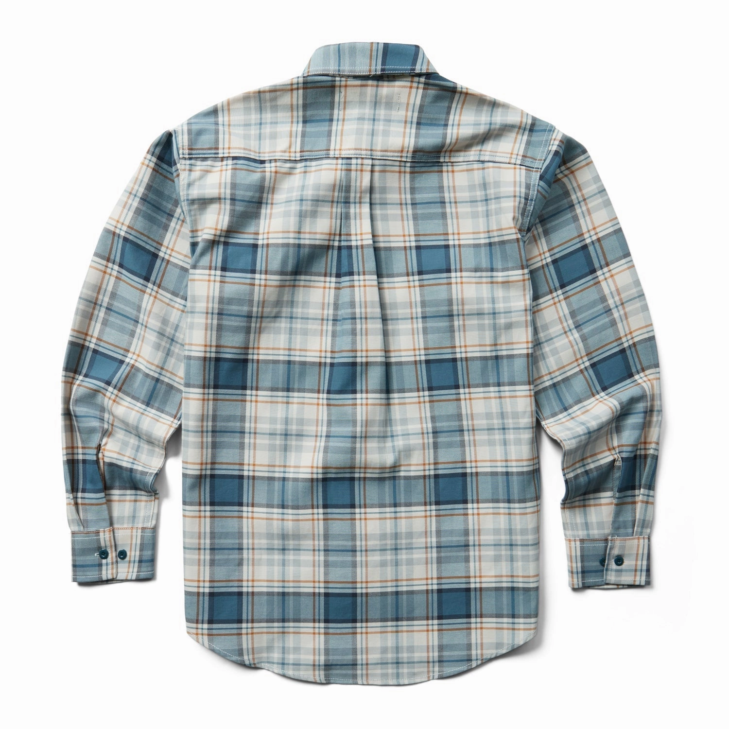 Wolverine Mens FR Plaid Twill Navy/Red/White Cotton Blend L/S Shirt Non Chafe Seams