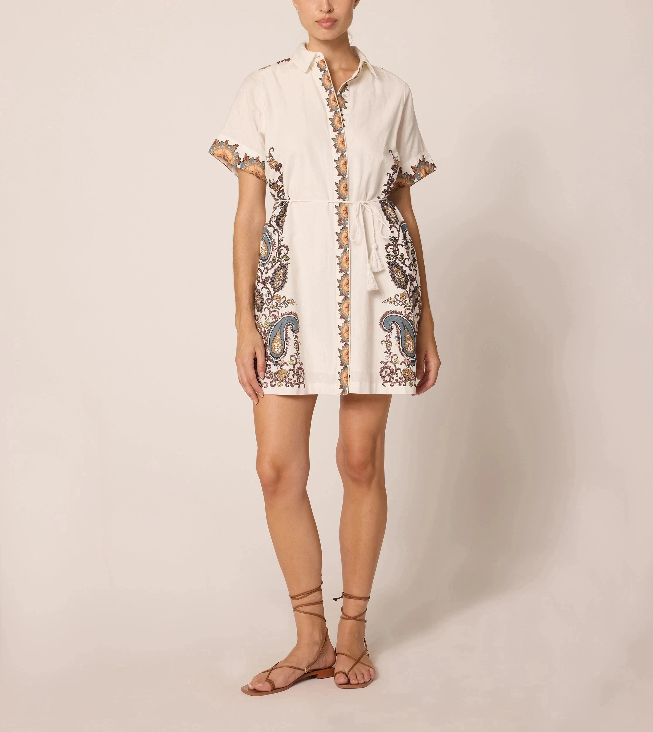 Anahita Mini Dress | Veneto Paisley Subtle Fit Autumn Essential