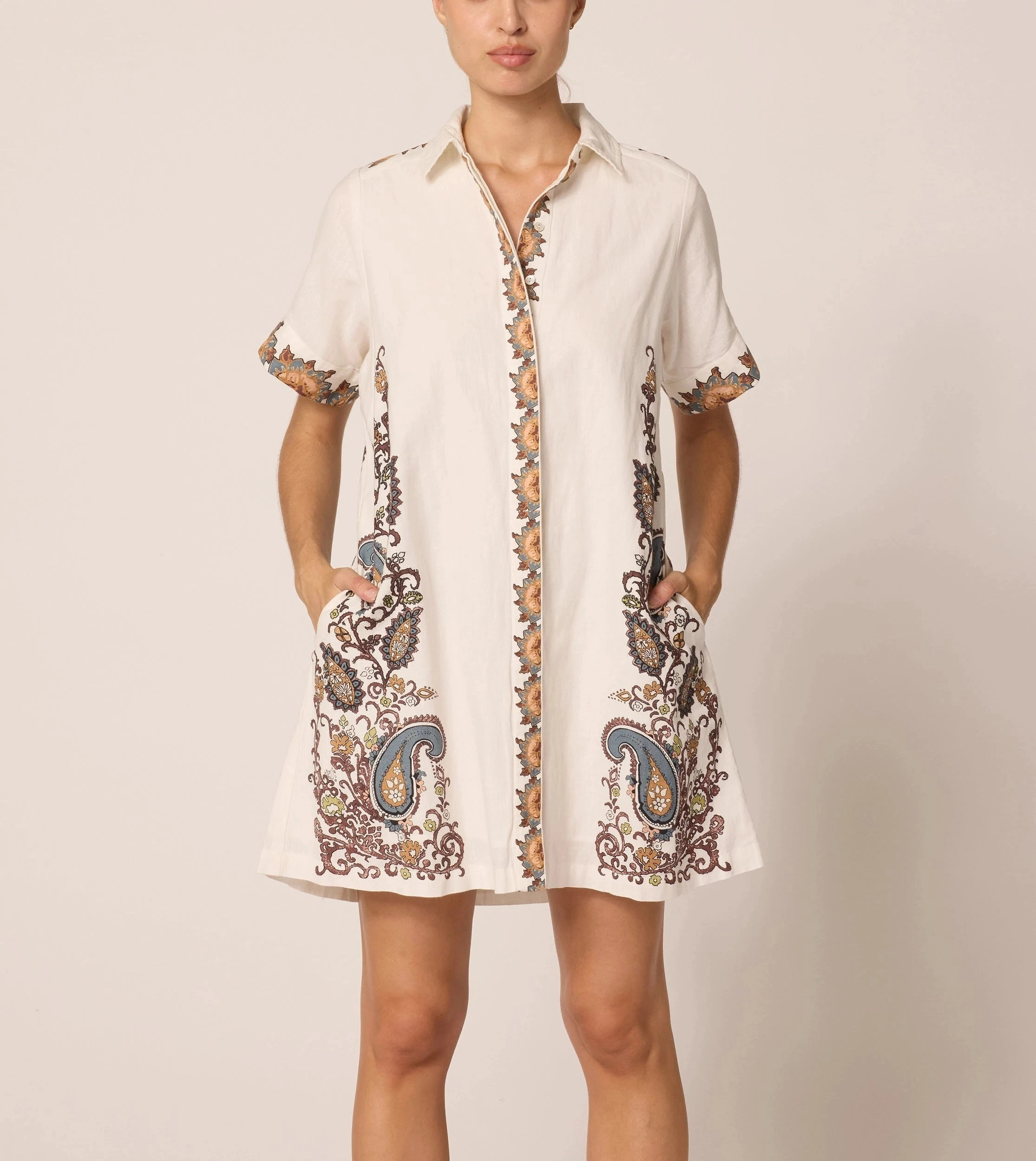Birthday-Celebration Anahita Mini Dress | Veneto Paisley